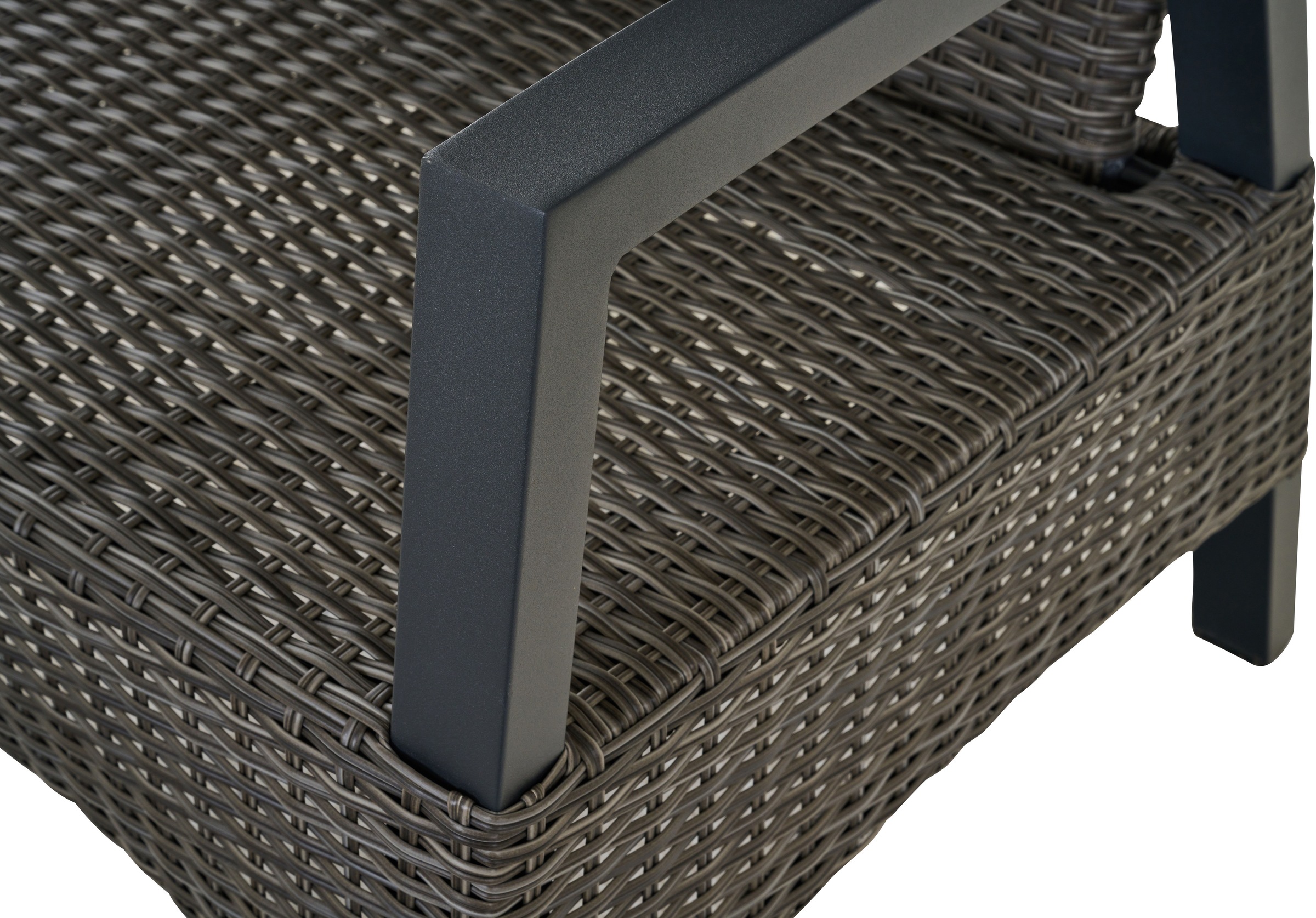Siena Garden Gartensessel »»Taranto Move« charcoal-grey inkl. Kissen«, Rückenlehne stufenlos verstellbar