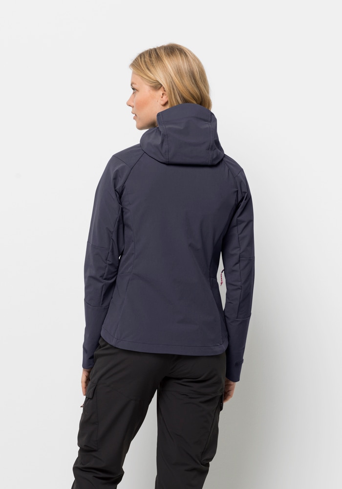 Jack Wolfskin Softshelljacke »KAMMWEG JKT W«, mit Kapuze