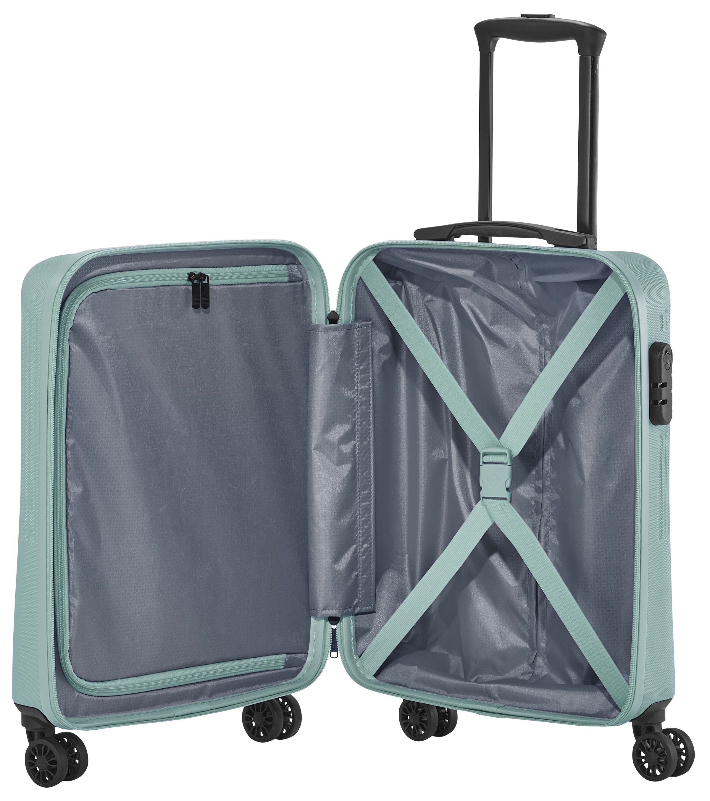 travelite Hartschalen-Trolley »BALI, in verschiedenen Größen und Farben«, 4 Rollen, Hartschallenkoffer Reisegepäck Reisekoffer TSA Schloss