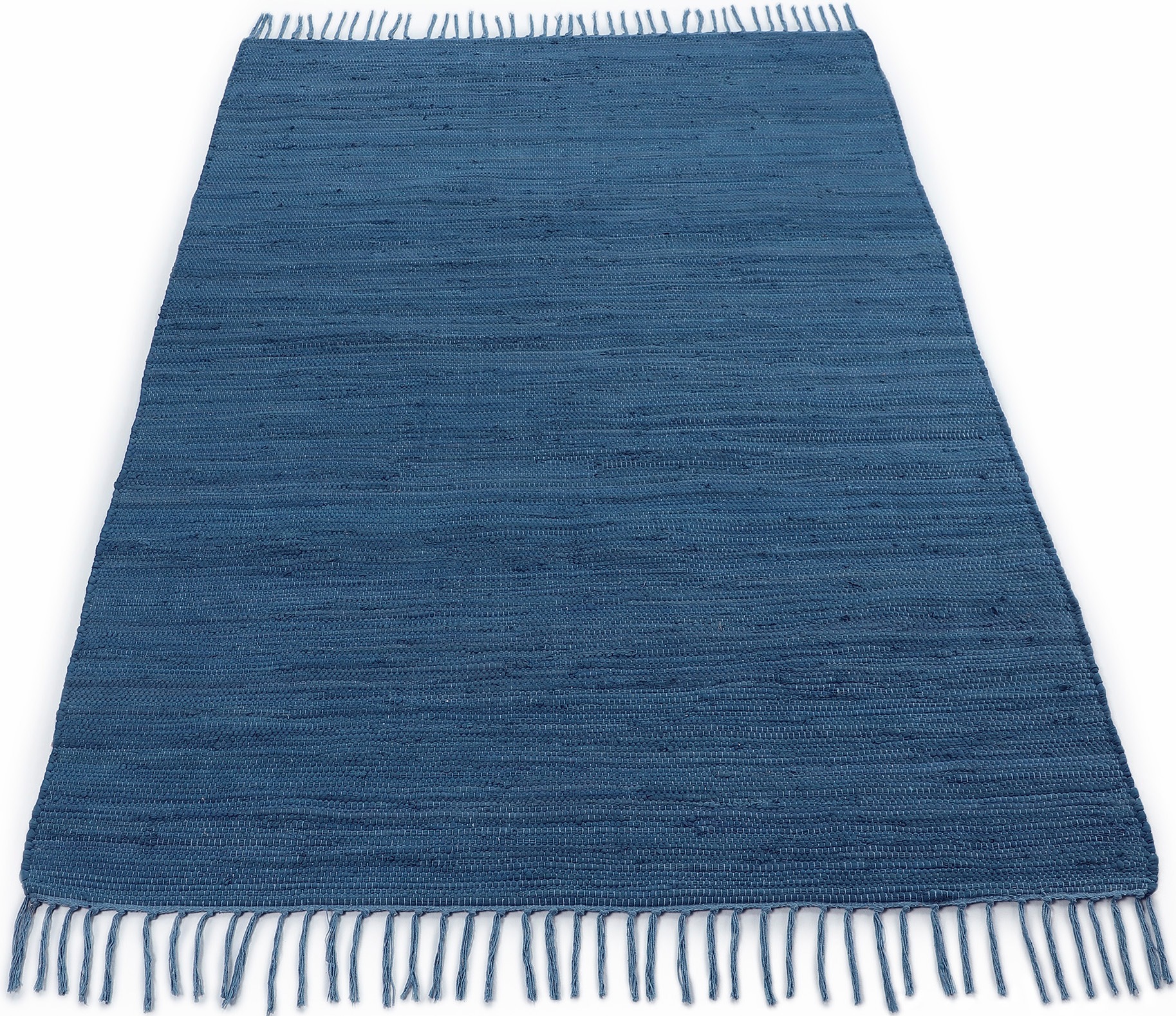 carpetfine Teppich »Kelim Chindi uni, auch als Läufer«, rechteckig, 5 mm Hö günstig online kaufen