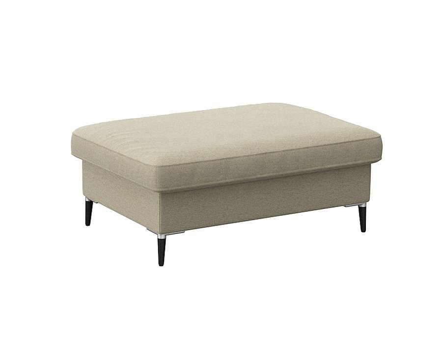 FLEXLUX Pouf »Fiore«, Kaltschaum, Füße Alu+schwarz günstig online kaufen