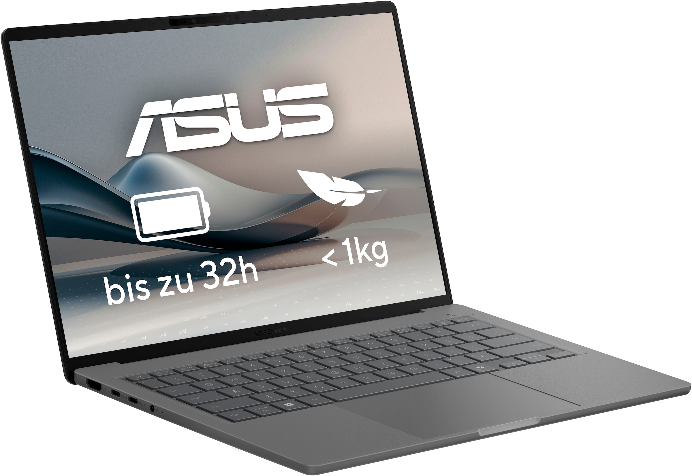 Asus Notebook »Zenbook A14 UX3407QA-QD290W«, 35,6 cm, / 14 Zoll, Qualcomm, X, Adreno, 512 GB SSD