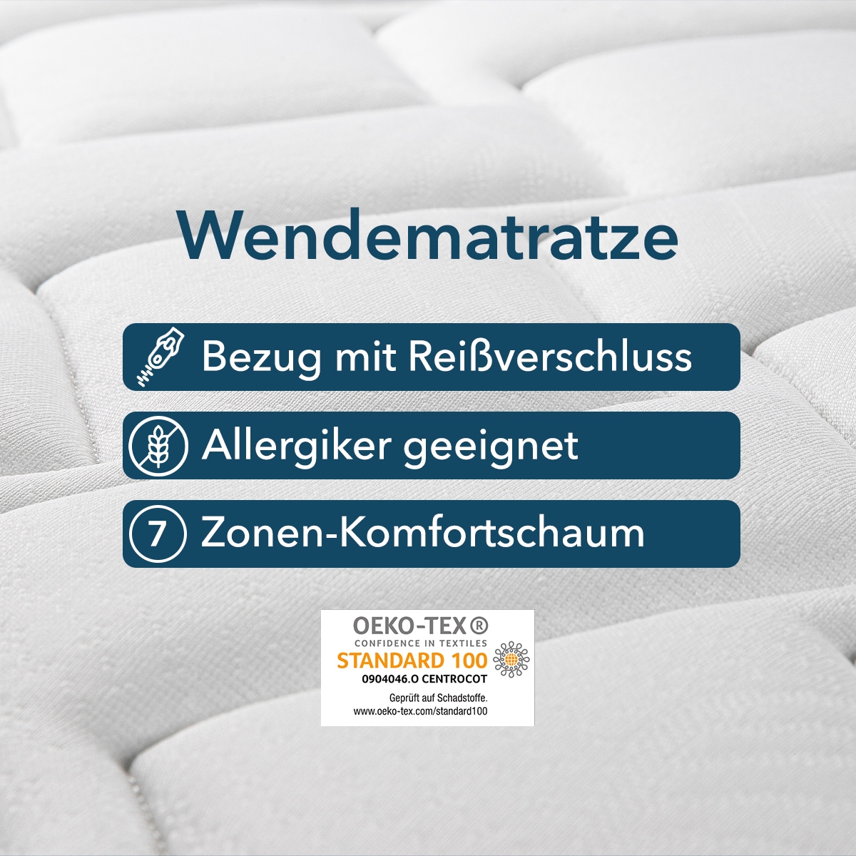 DI QUATTRO Komfortschaummatratze »23cm hohe Wendematratze mit zwei Härtegra günstig online kaufen