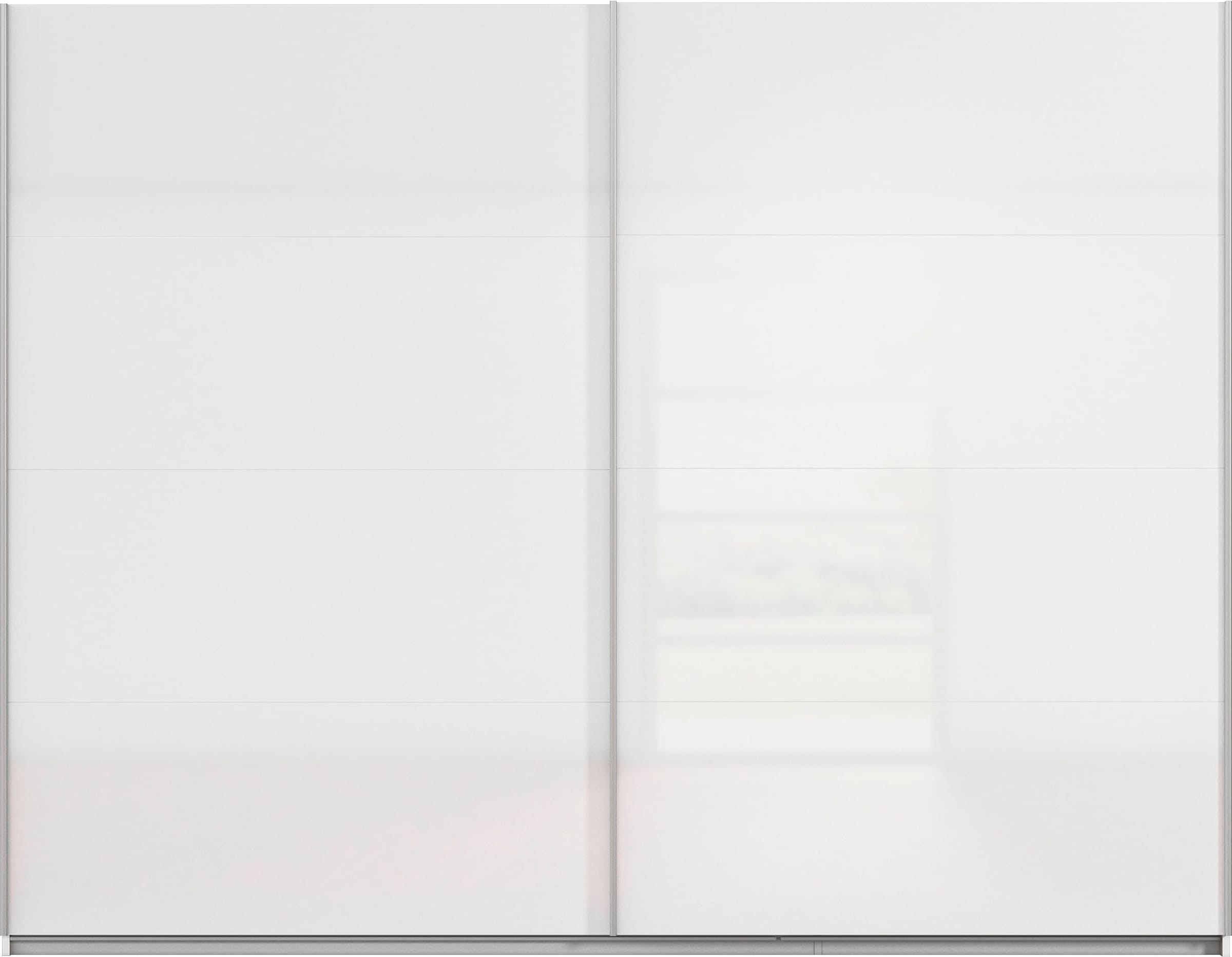 INOSIGN BY RAUCH Schwebetürenschrank »Kleiderschrank Schrank Garderobe Schlafzimmerschrank THANOS«, (in 3 verschiedenen Ausstattungen BASIC/CLASSIC/PREMIUM), Optional mit Spiegel, Metall-Griffleisten alufarben MADE IN GERMANY