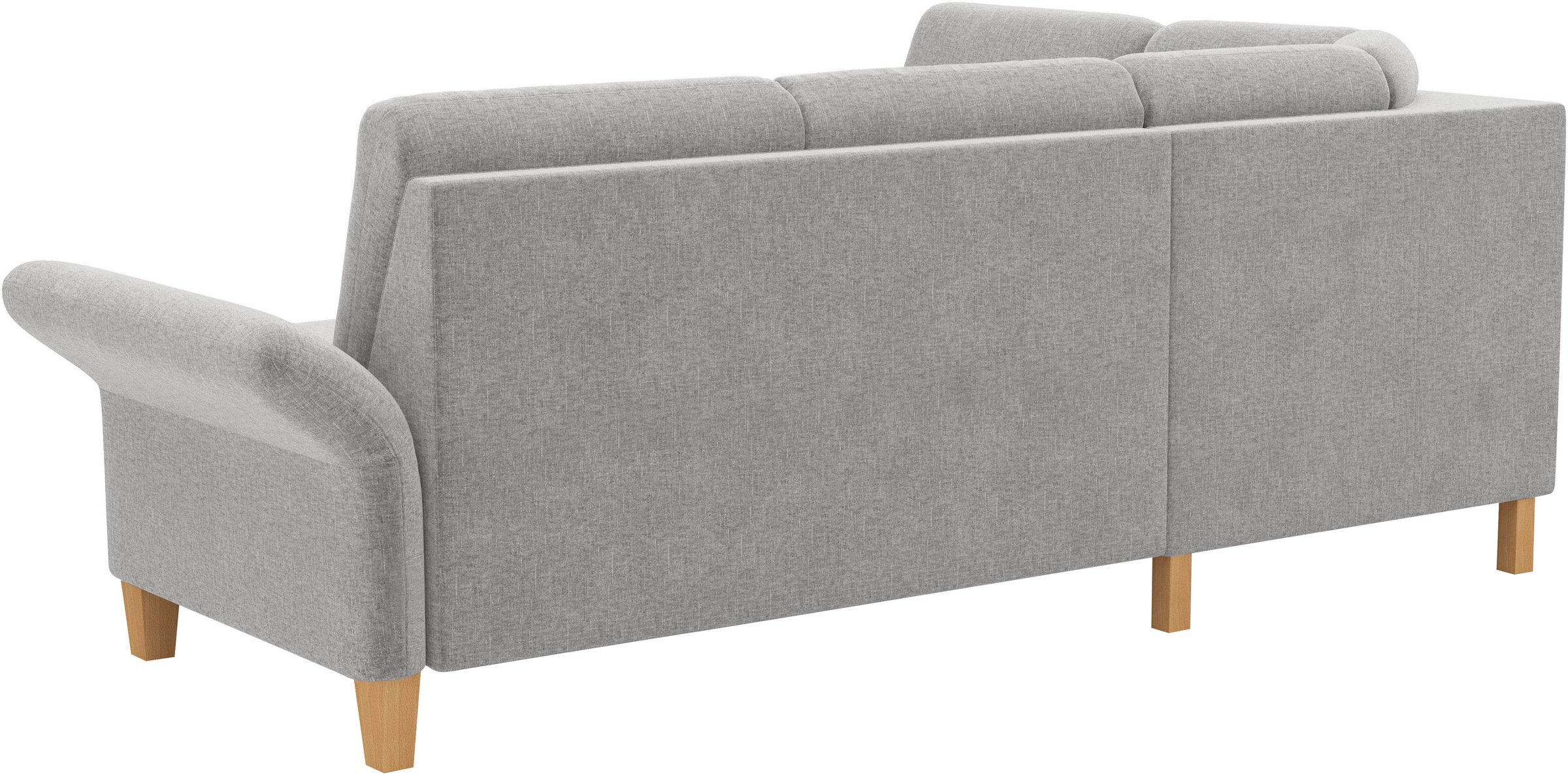 Home affaire Ecksofa »Rochelle«, wahlweise mit Armlverstellung, Klappbett mit Rollen & Bettkasten