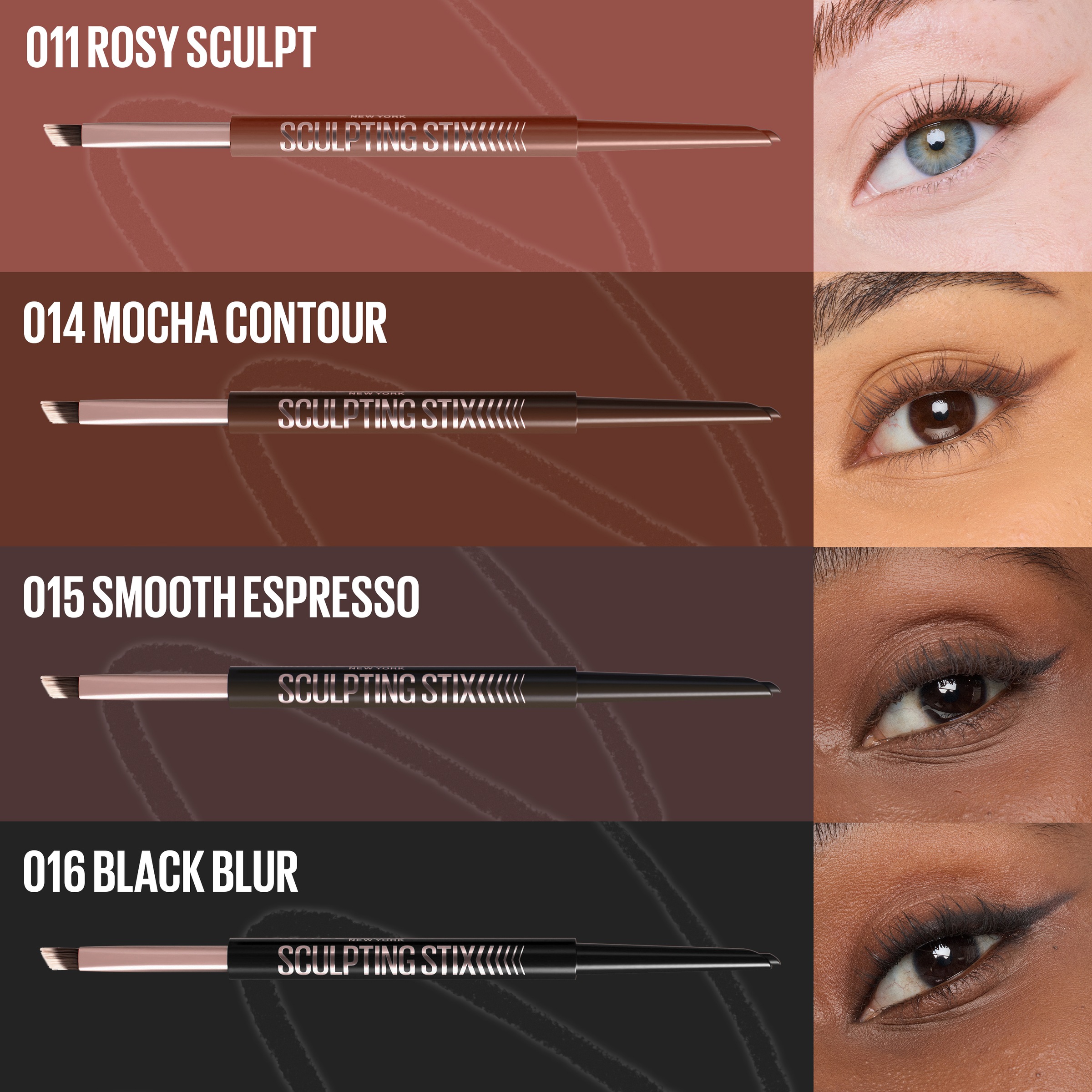 MAYBELLINE NEW YORK Eyeliner »SCULPTING STIX 2-in-1 EYELINER«