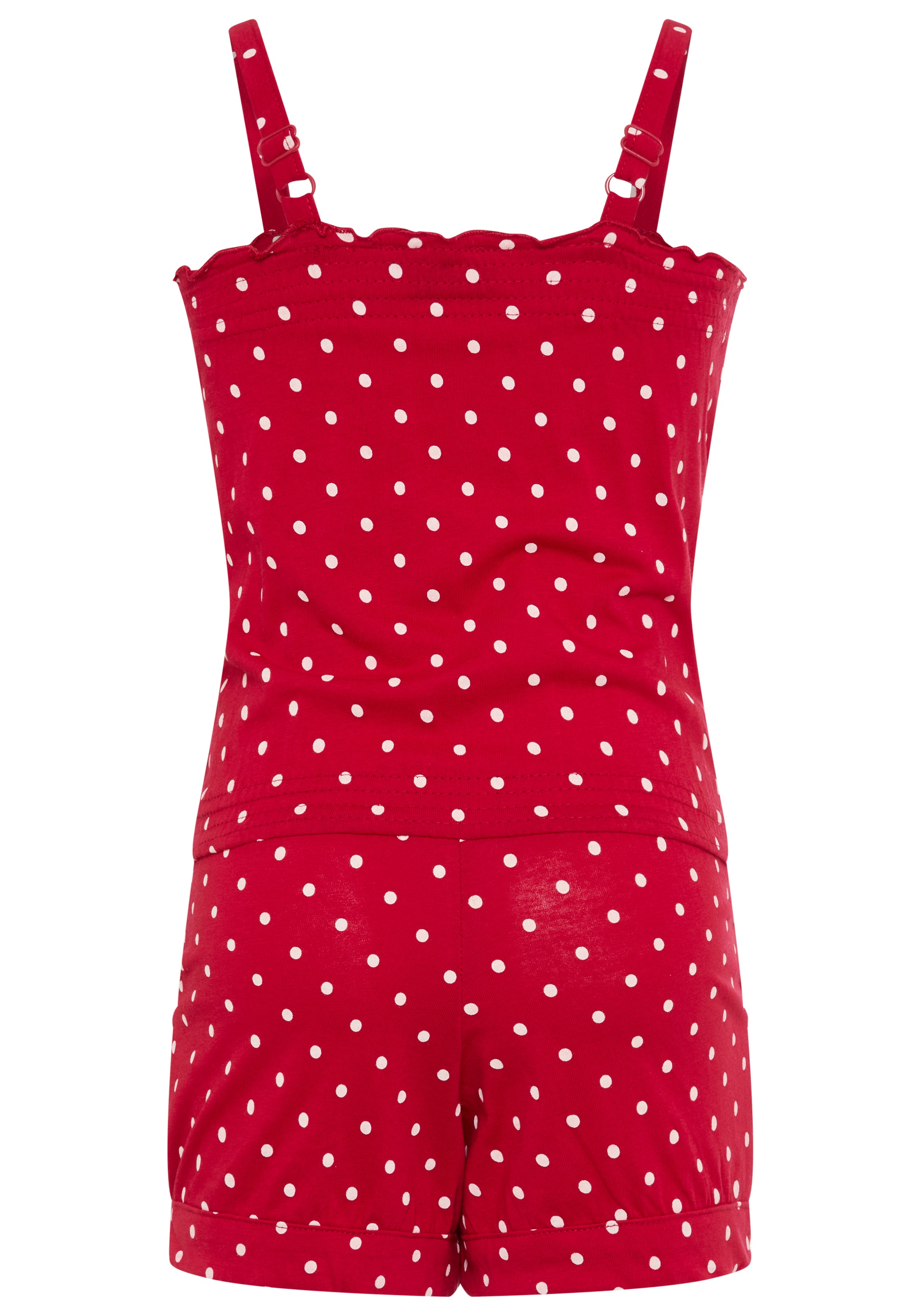 KIDSWORLD Kurzoverall »für kleine Mädchen« niedlich gepunktet