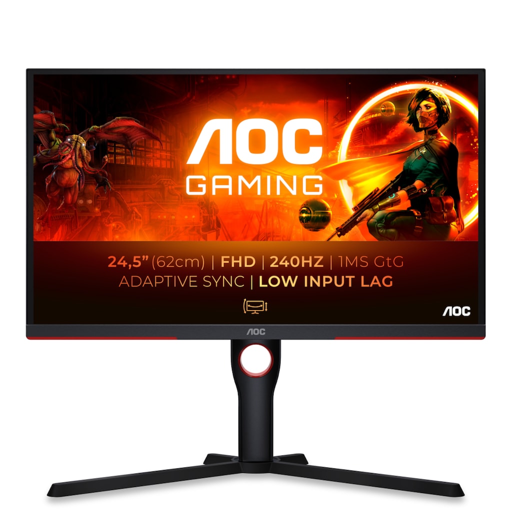 AOC Gaming-Monitor »25G3ZM/BK«, 62,2 cm/25 Zoll, 1920 x 1080 px, Full HD, 0,5 ms Reaktionszeit, 240 Hz