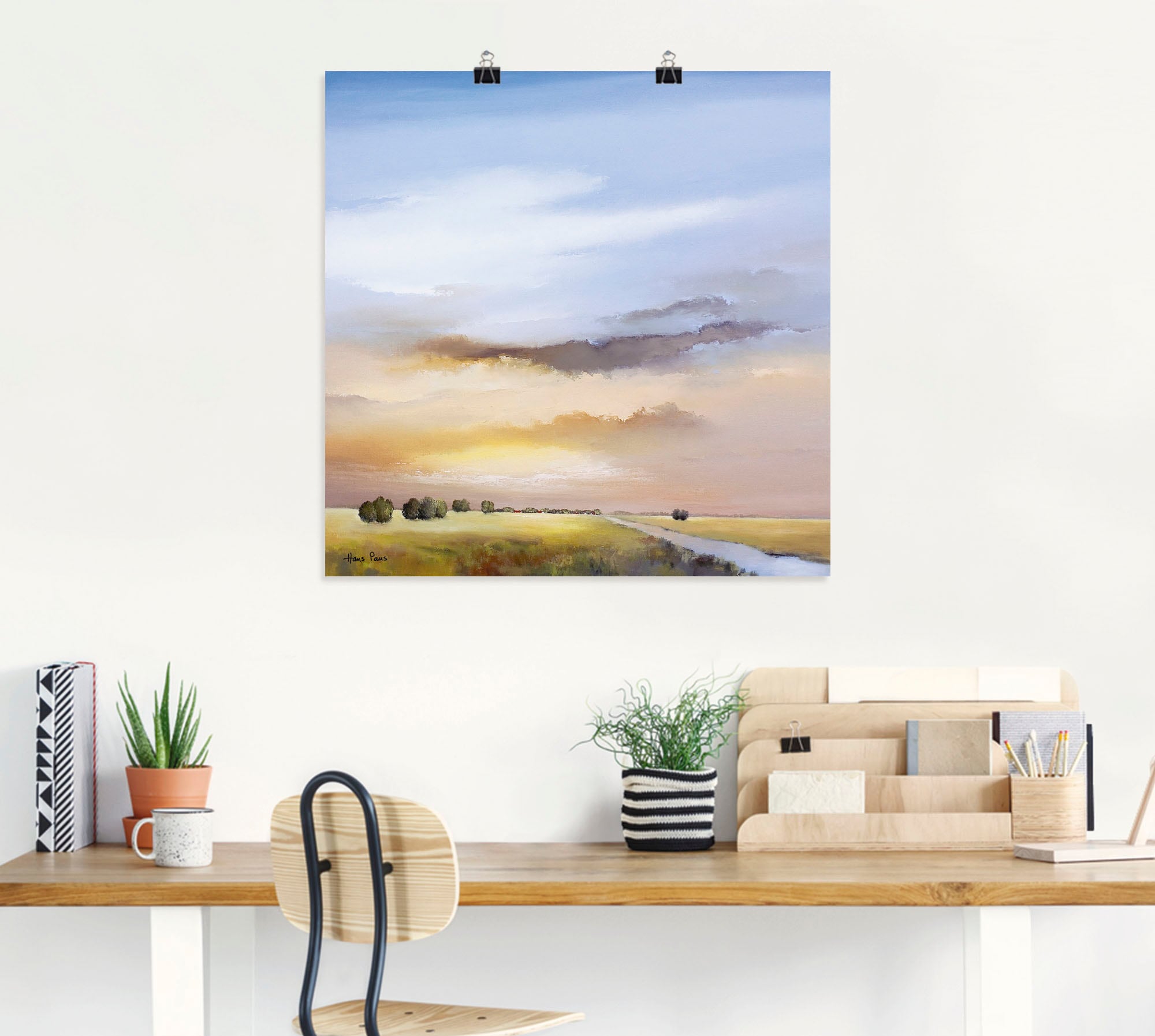 Artland Wandbild »Landschaft III«, Himmel, (1 St.), als Leinwandbild, Poster in verschied. Größen