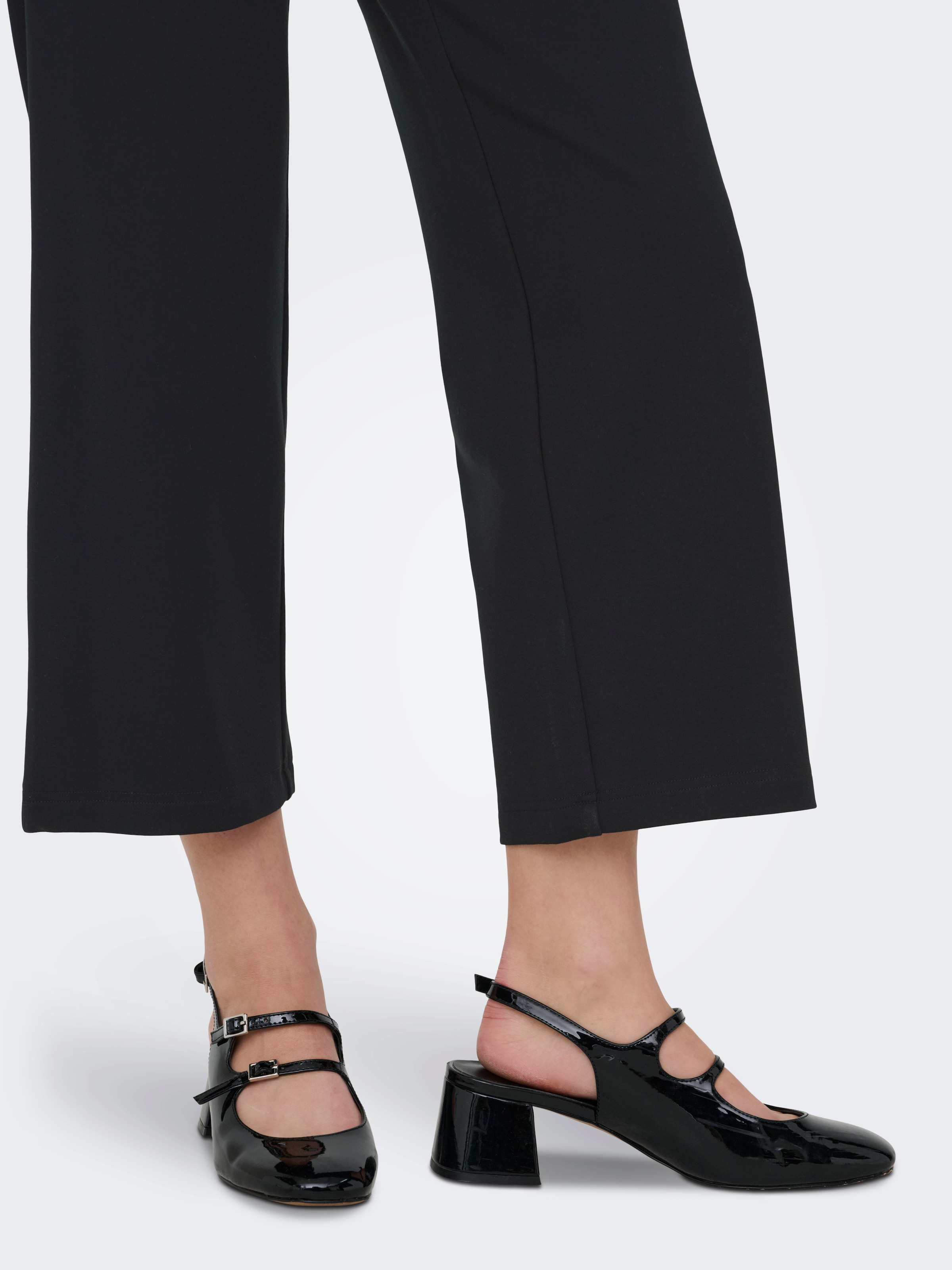 ONLY Culotte »ONLPOPTRASH LIFE MW STRAIGHT CULOTTE PNT«  elastisches Bündchen hinten