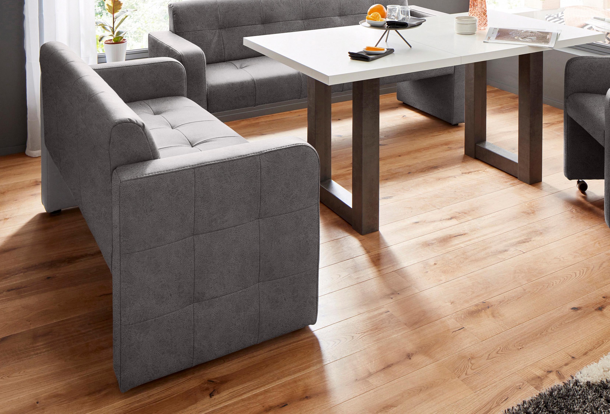 exxpo - sofa fashion Polsterbank »Barista Küchensofa, Sitzhöhe 49cm, kompakte Stellmaße«, Frei im Raum stellbar
