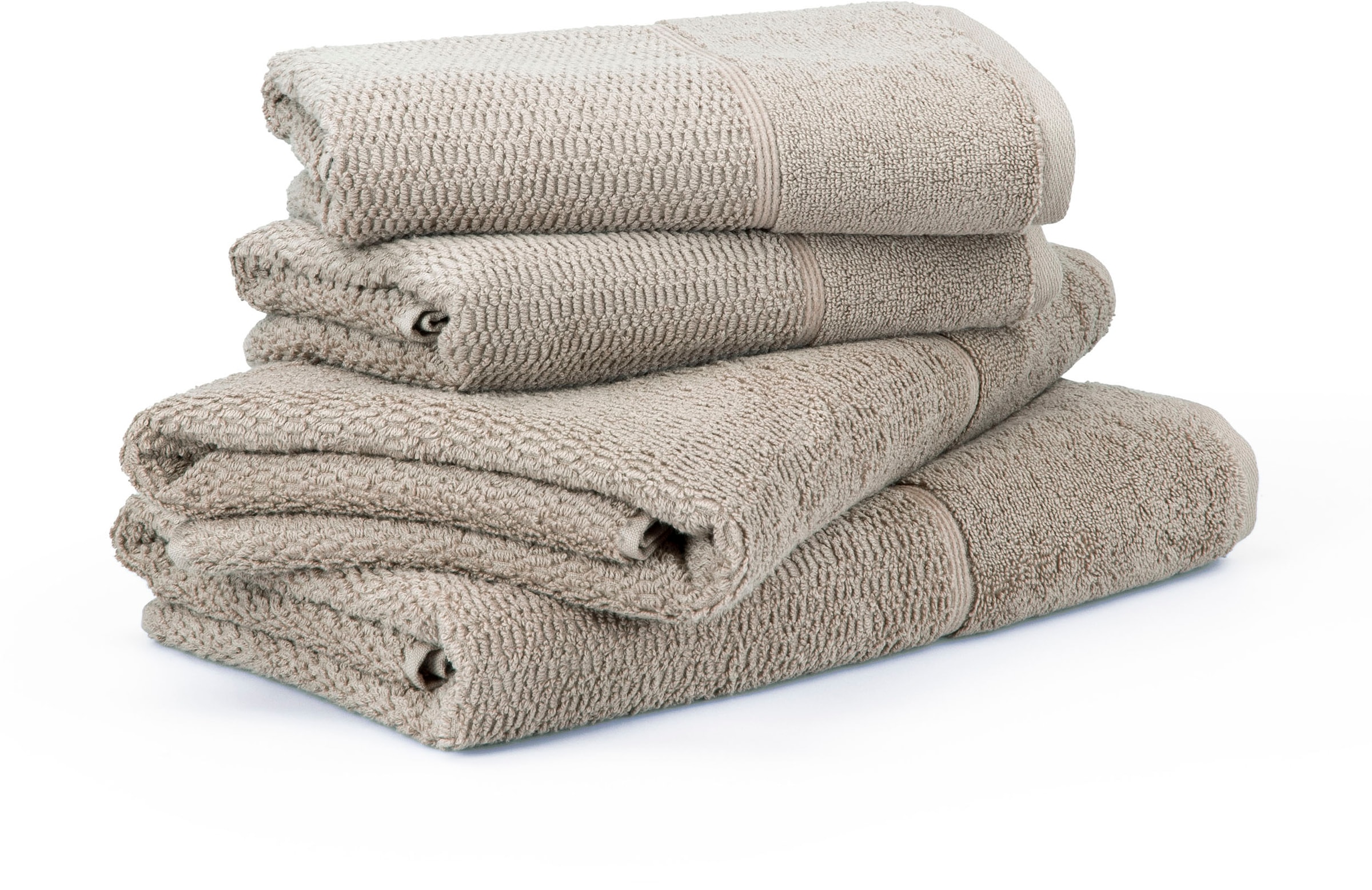 Möve for frottana Handtuch Set »Pearl«, 4 tlg., Walkfrottier, Set: 2x Handt günstig online kaufen