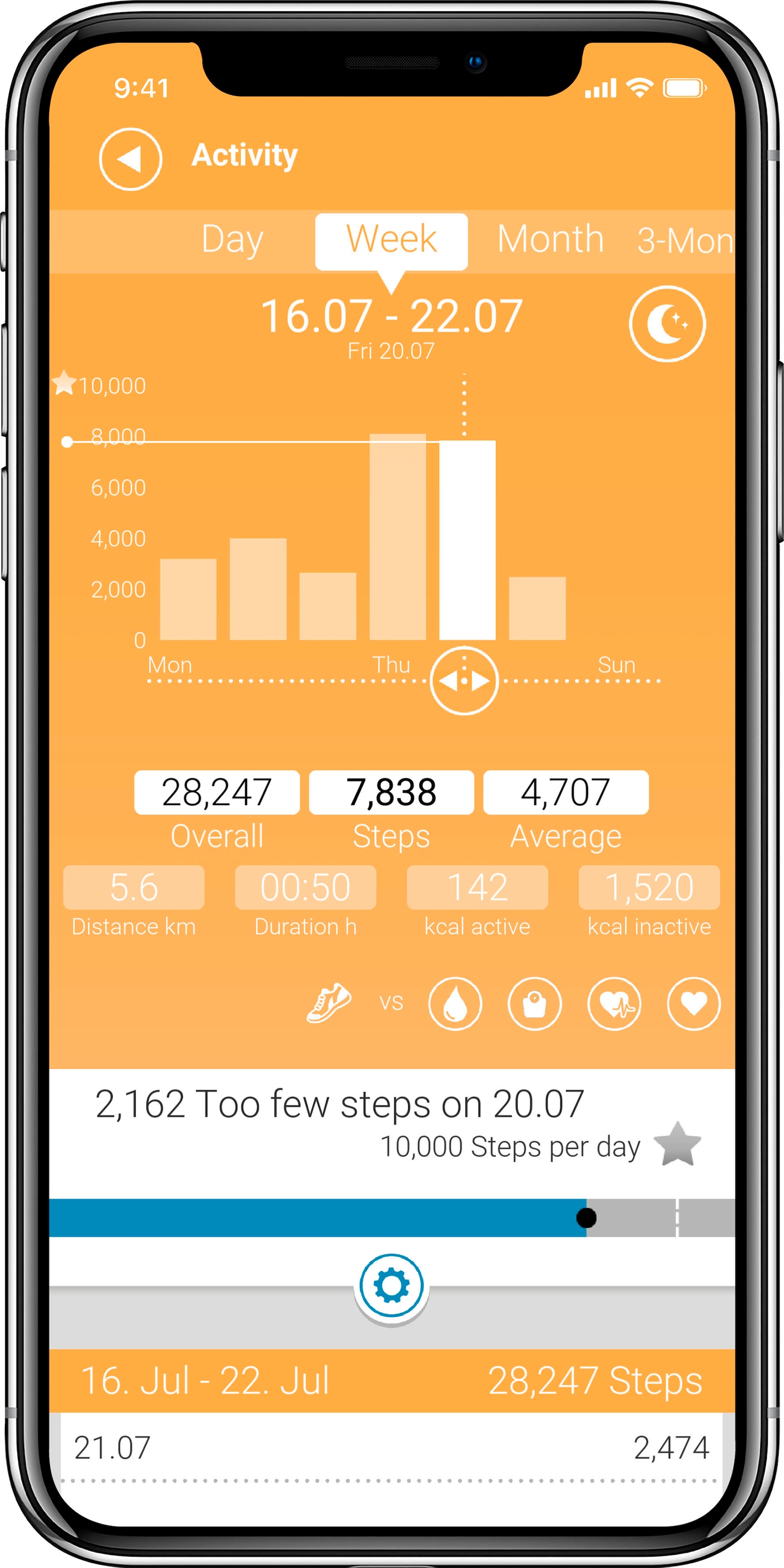 Medisana Activity Tracker »Vifit Run«, (mit Armband), kostenfreie VitaDock+ App
