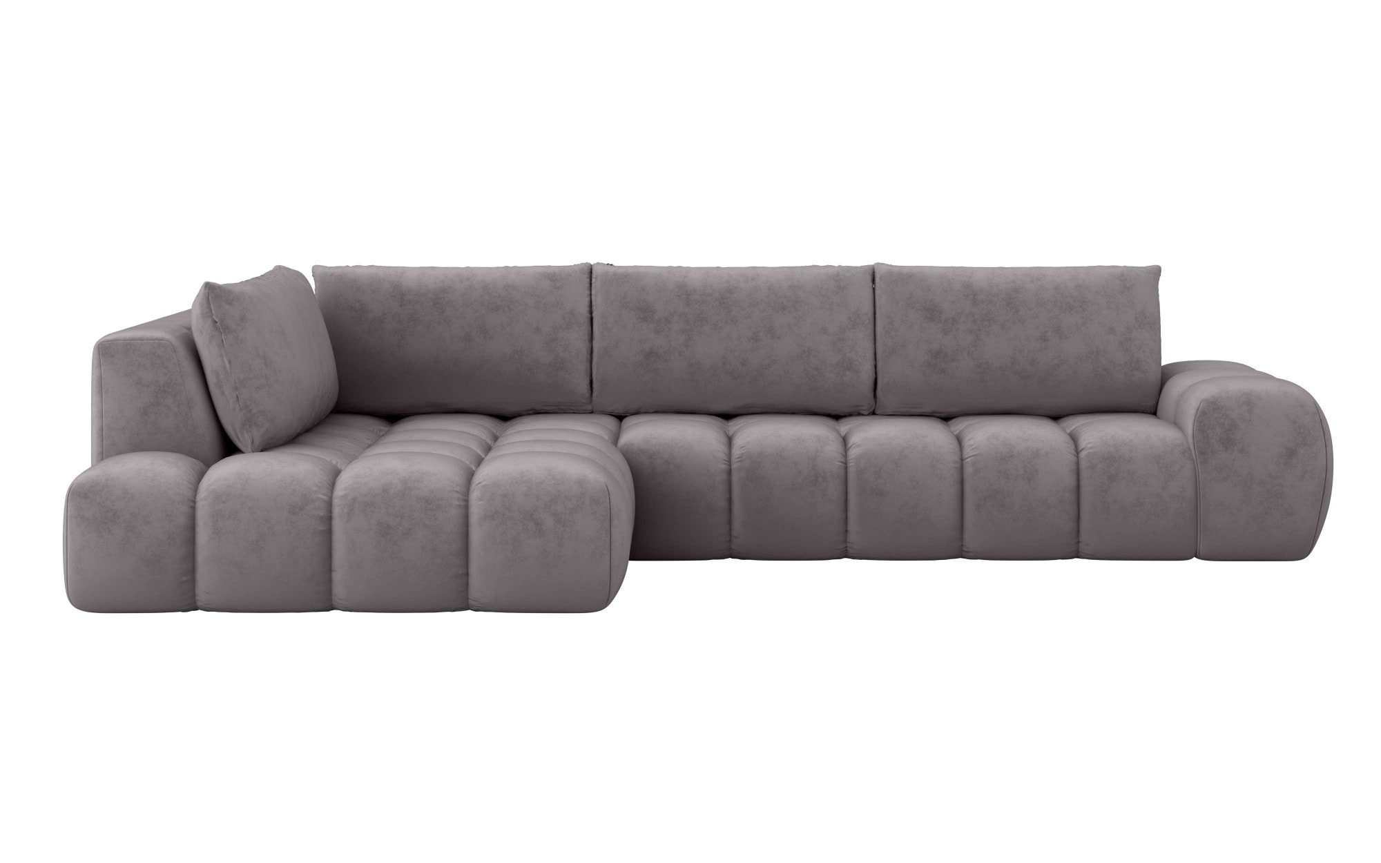 INOSIGN Ecksofa »AZITA klein, L-Form, elegant und bequem Designsofa«, lose Rückenkissen, traumhafte Steppung, Maße B/T/H: 296/176,5/89 cm