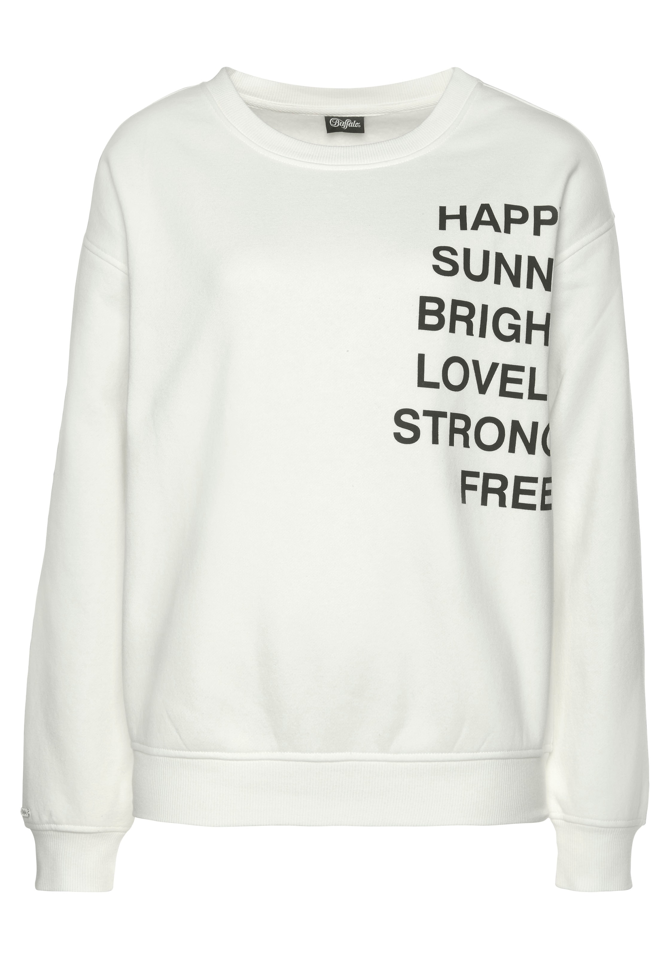 Buffalo Sweatshirt, mit Statement Druck, Loungeanzug