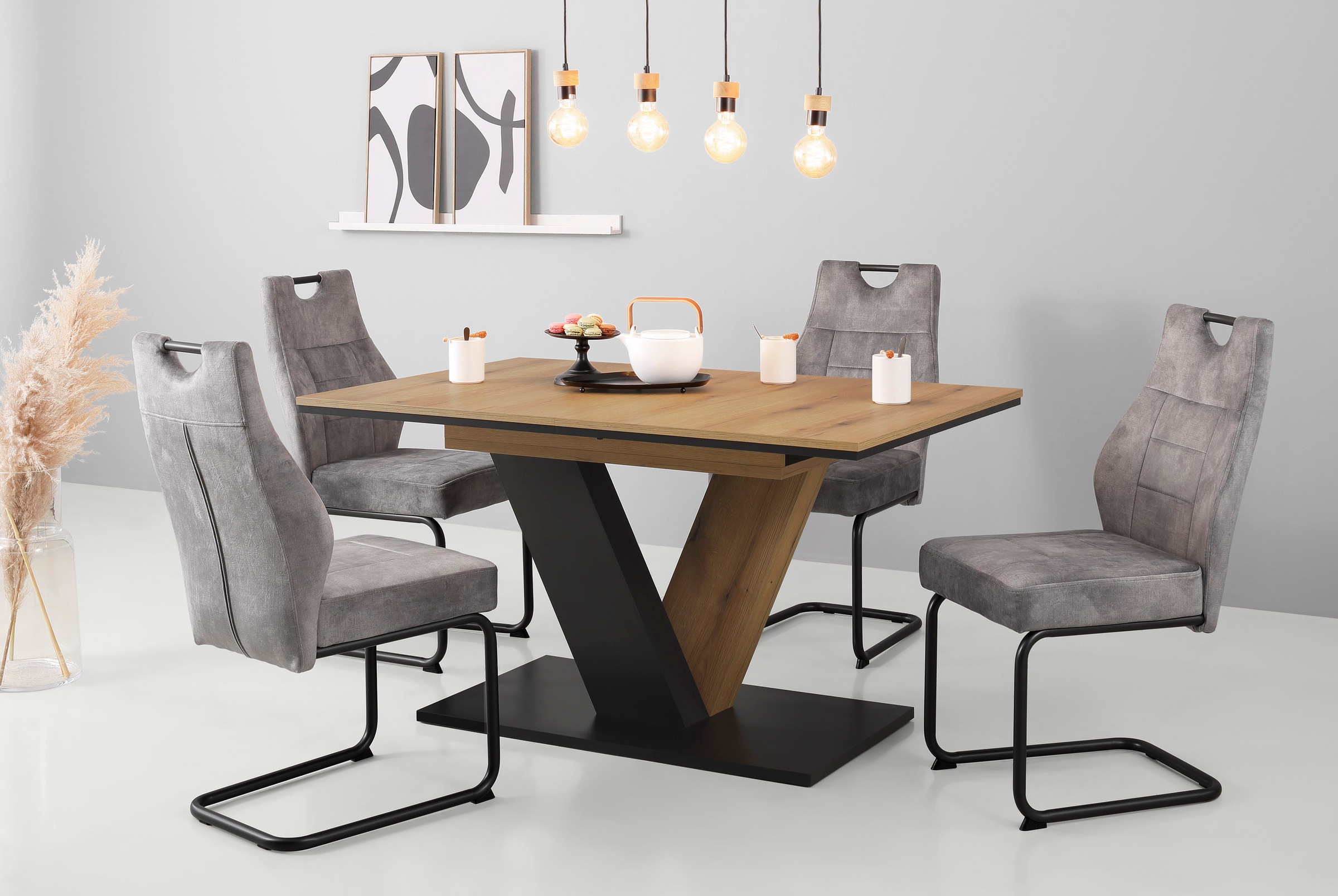 HELA Esszimmerstuhl »Linda S Schwingstuhl BESTSELLER« (Set) 4 Stk.mit Tasch günstig online kaufen