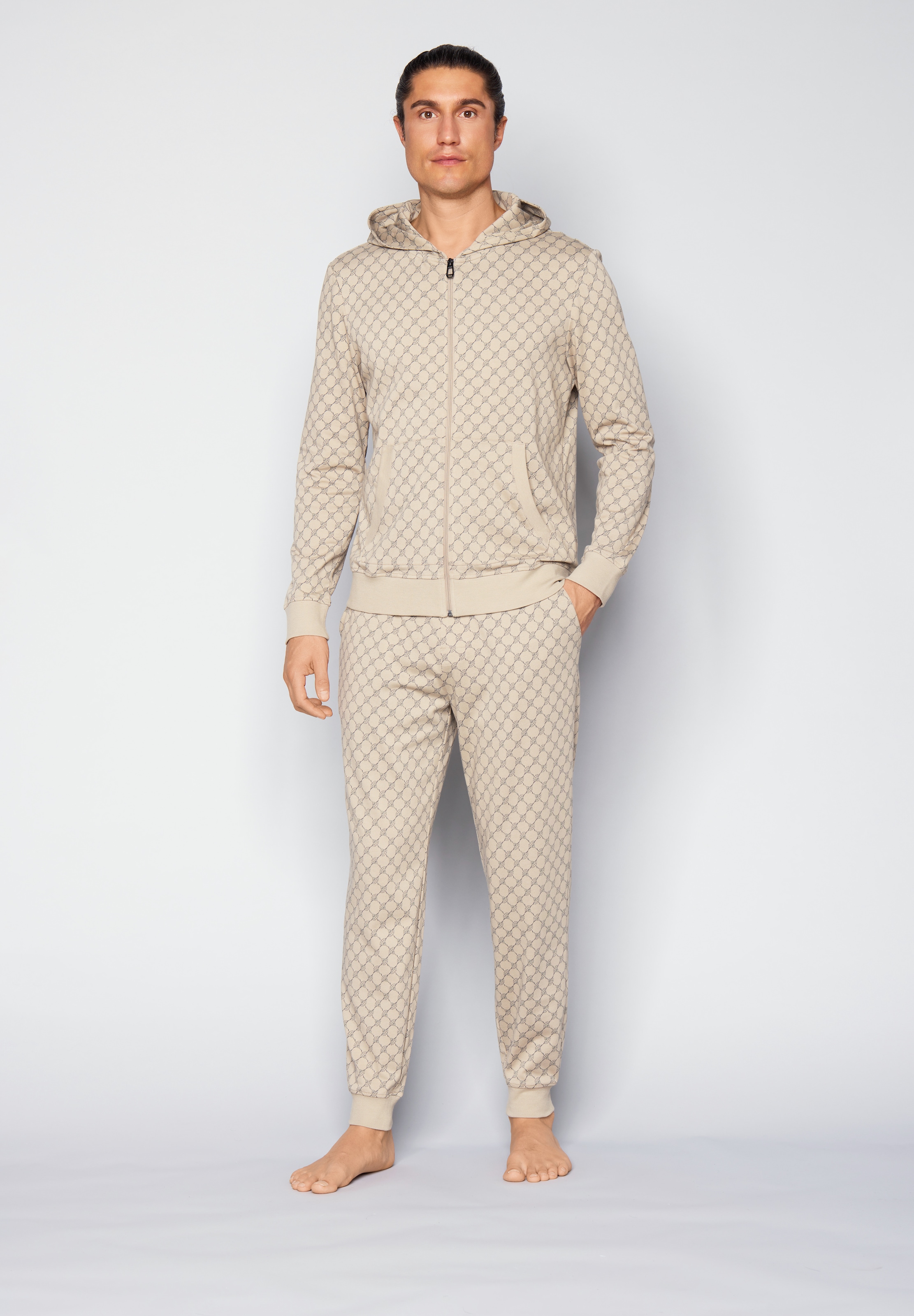 JOOP! Pyjamahose »Leisure«  mit Cornflower-Print, seitlichen Taschen und Bindeband