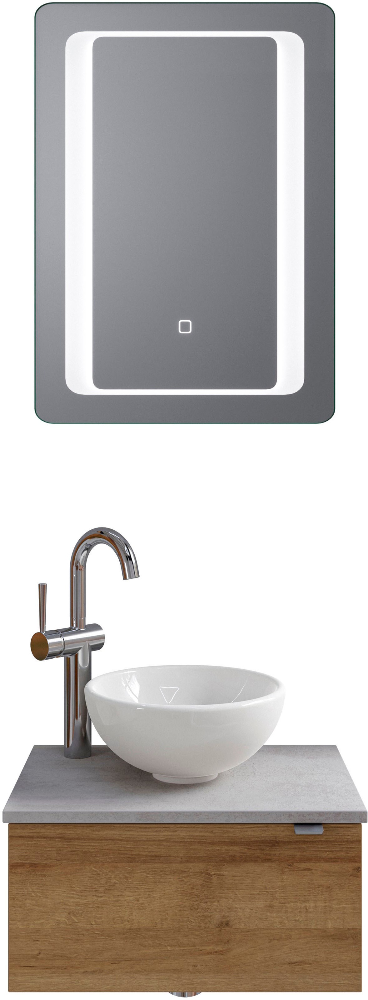 Saphir Badmöbel-Set »Serie 6915«, (4 St.), Gäste-Bad, 51 cm breit, mit LED- günstig online kaufen