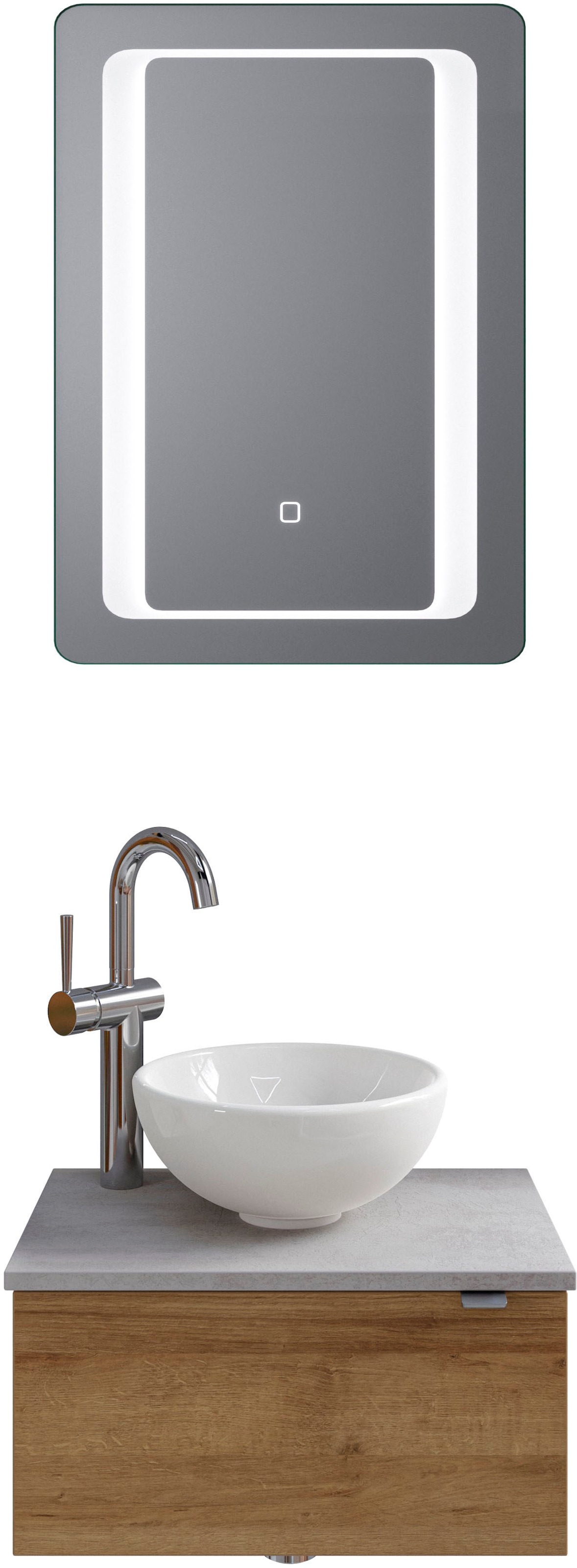 Saphir Badmöbel-Set »Serie 6915« 4 Stk. tlg. Gäste-Bad, 51 cm breit, mit LE günstig online kaufen