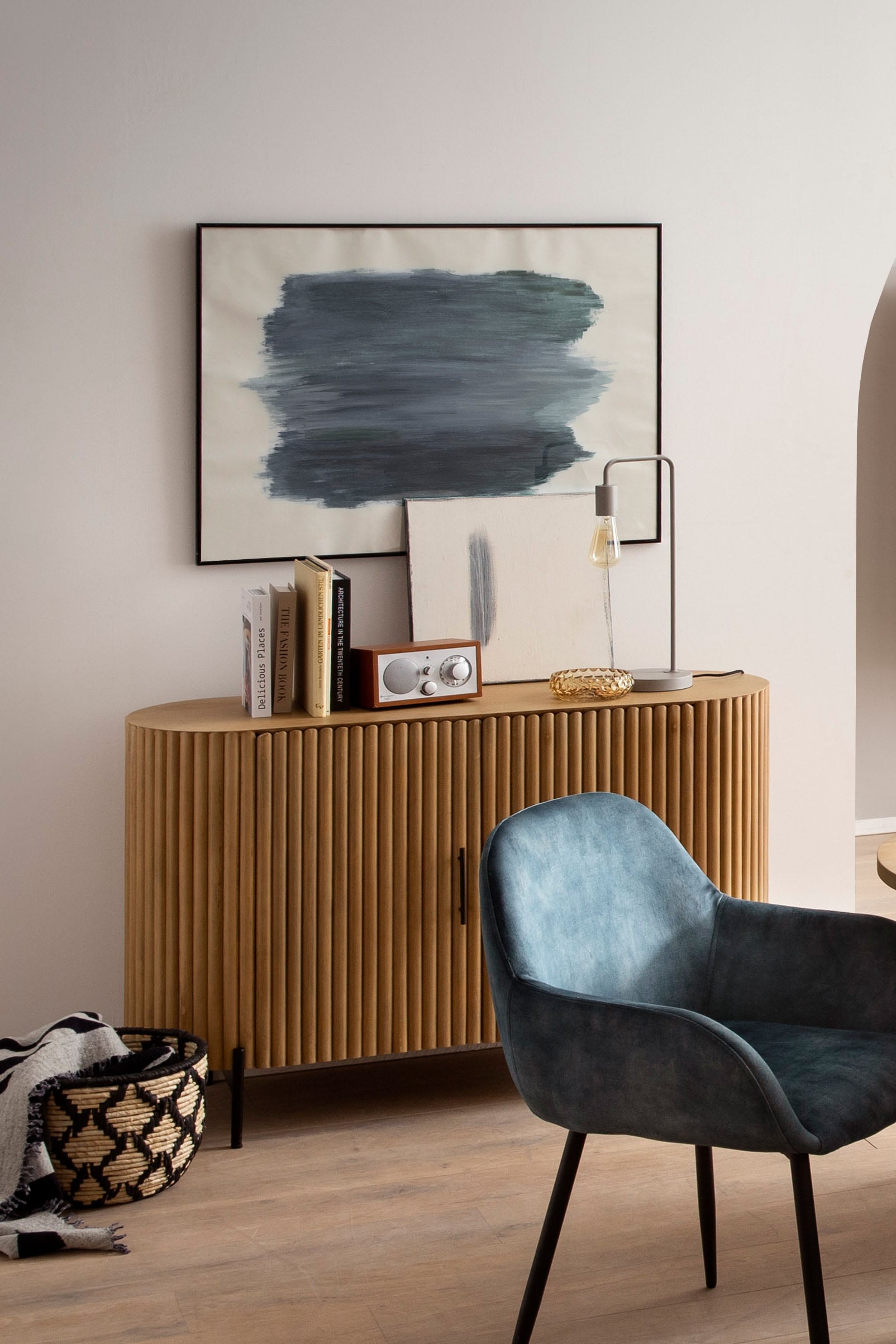 SIT Kommode, (1 St.), Lamellen-Design im Retro Stil