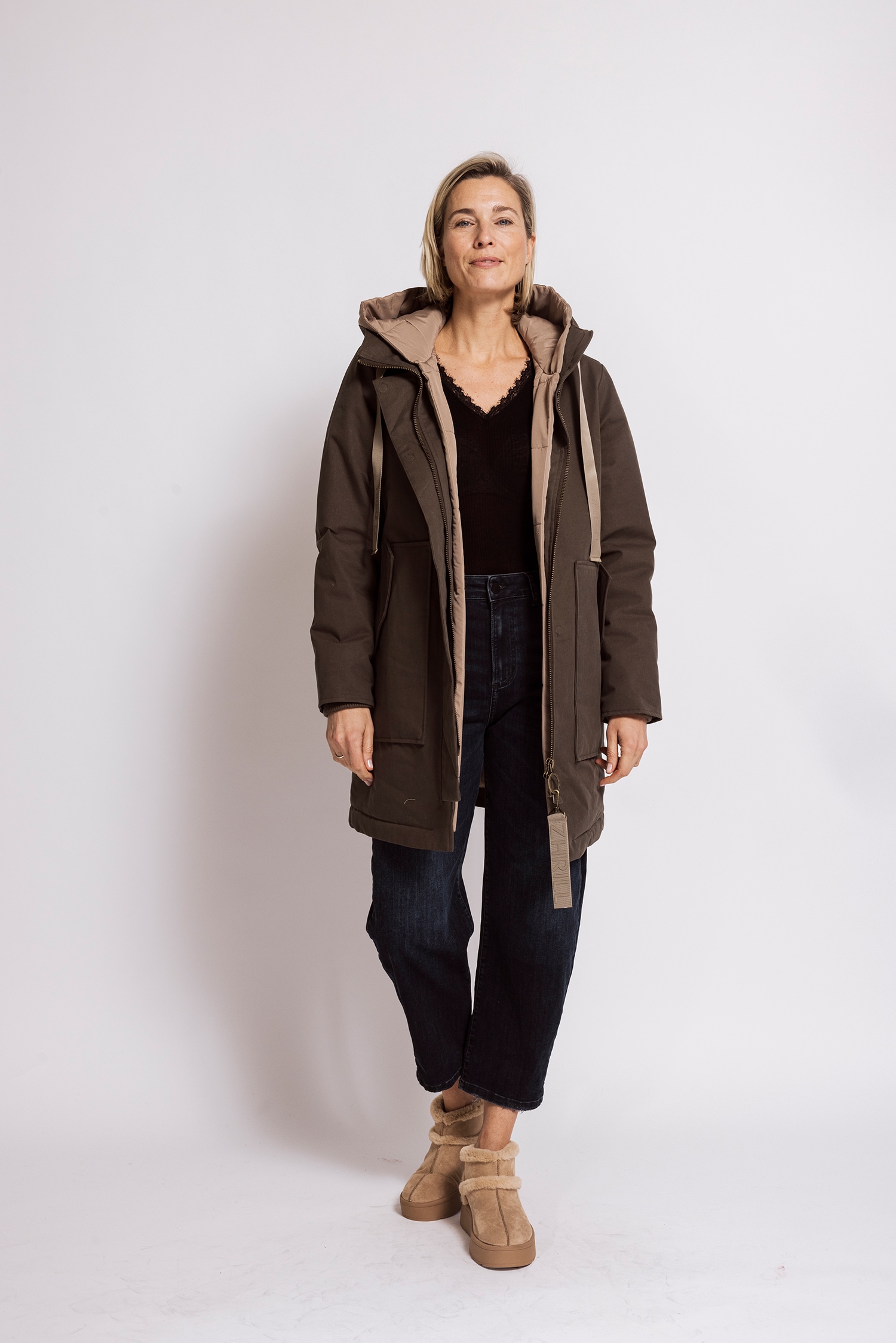 Zhrill Parka »ISOKE« ohne Kapuze mit Kapuze / Casual Passform, aus Baumwollmischung und Lyocell