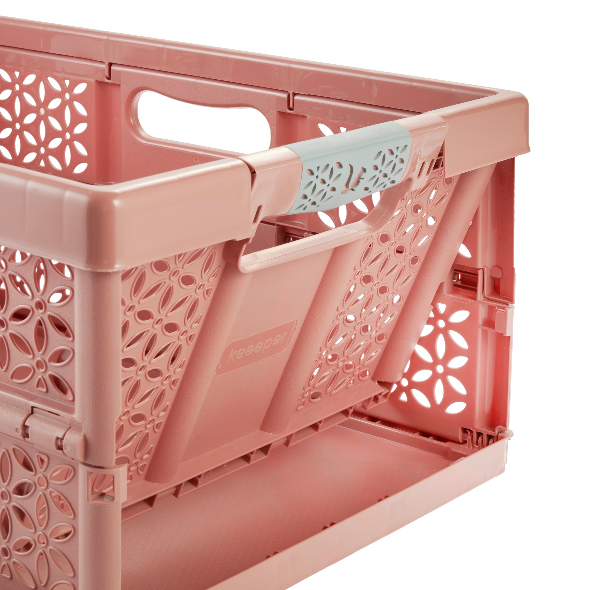 keeeper Klappbox »Profi-Klappbox lea mit Softgriffen (Set 2 St.) 32 l, 48,5x35x23,5 cm« Soft-Touch-Griffe, zusammenklappbar, leicht zu reinigen