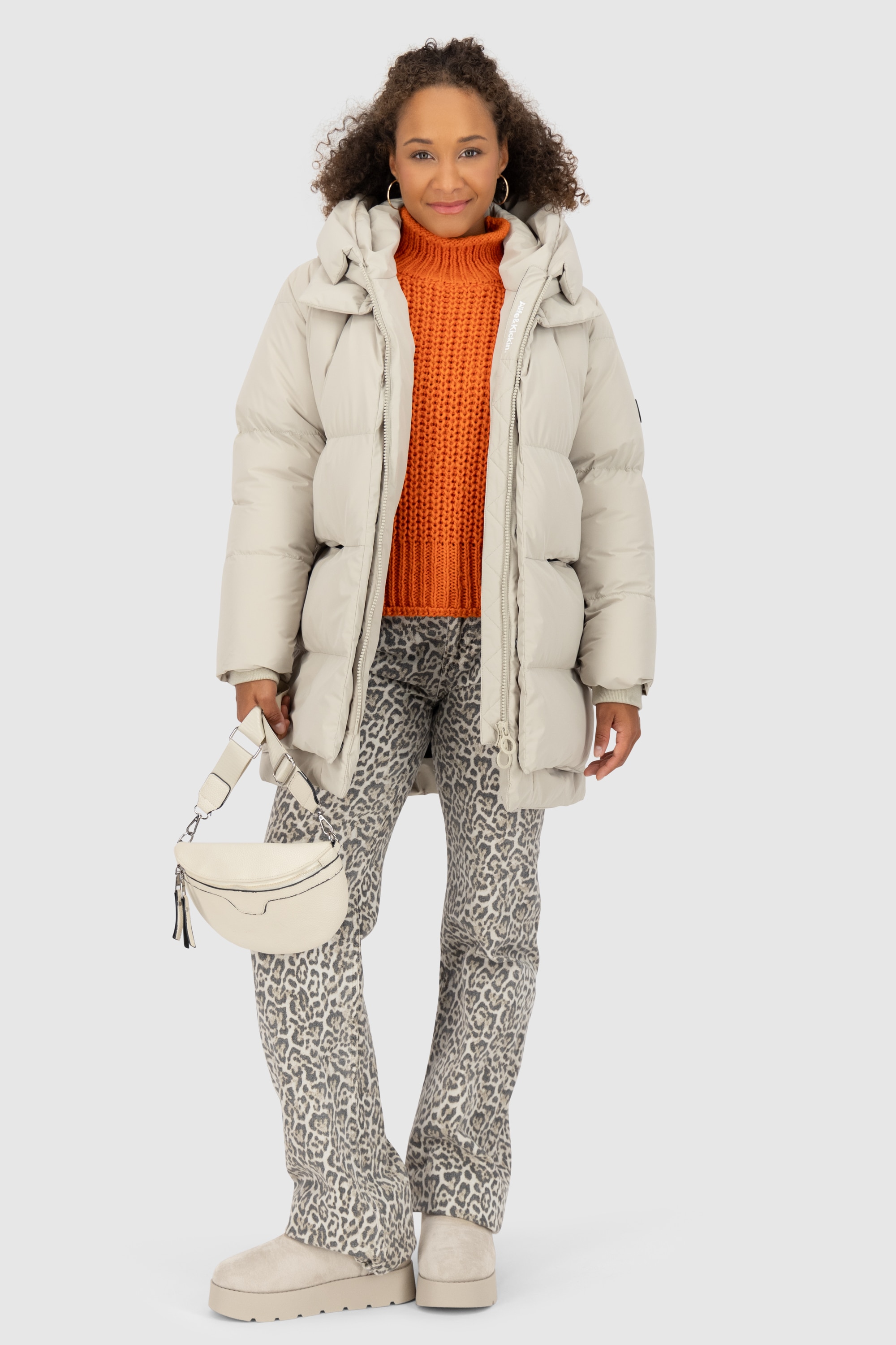 Alife & Kickin Winterjacke »Damen LykkeAK A«, mit Kapuze, Moderne gefütterte Jacke mit großer gefütterter Kapuze