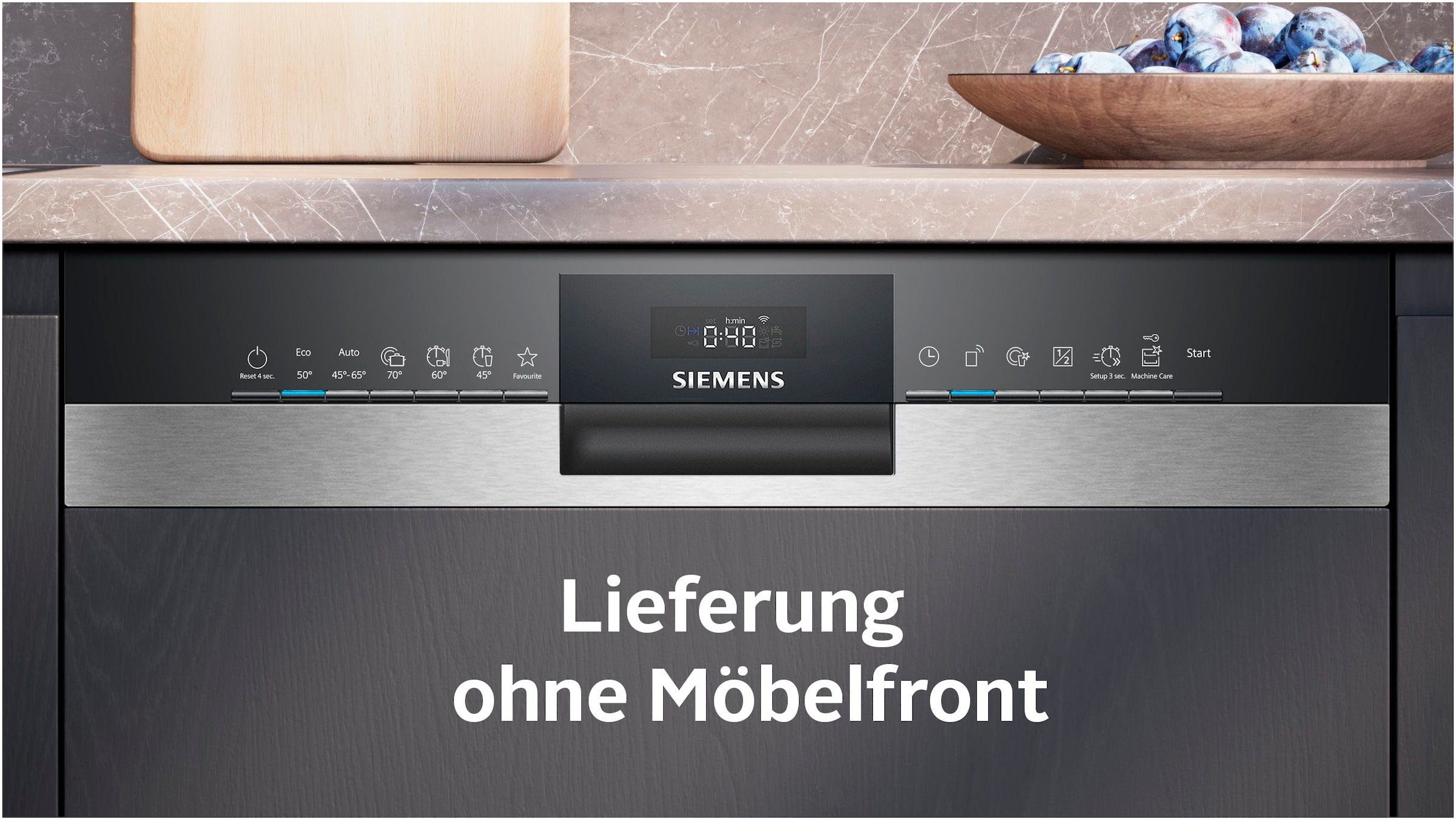 SIEMENS teilintegrierbarer Geschirrspüler iQ500 »SN55YS00CE«, 14 Maßgedecke günstig online kaufen