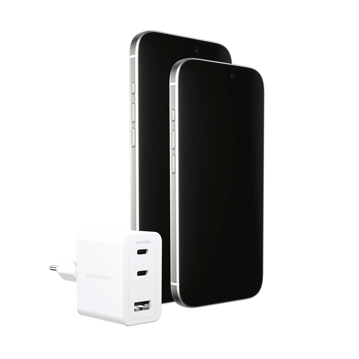 empower by PanzerGlass USB-Ladegerät »Turbo 70 W Charger 2x USB-C 1x USB-A EU-Plug«