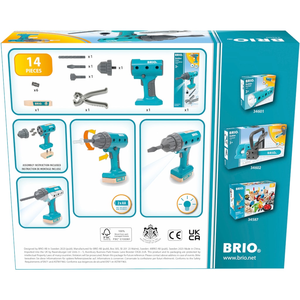 BRIO® Kinder-Akkuschrauber »Builder Akkuschrauber«