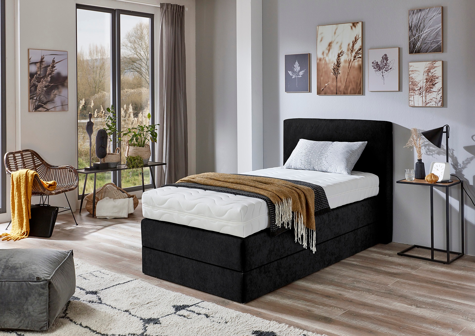 Westfalia Schlafkomfort Boxspringbett wahlweise mit Kaltschaum-Topper günstig online kaufen