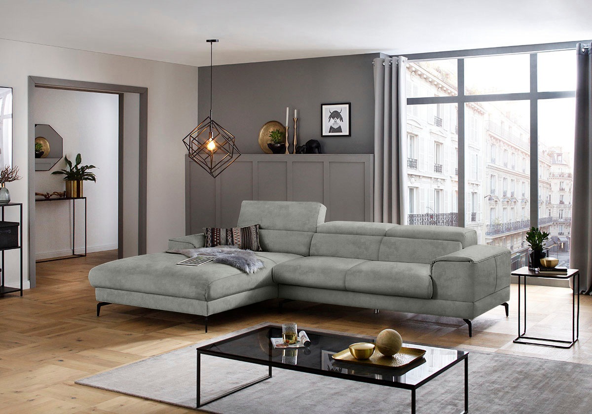W.SCHILLIG Ecksofa »piedroo, Designsofa mit tollem Sitzkomfort, L-Form«, Ko günstig online kaufen