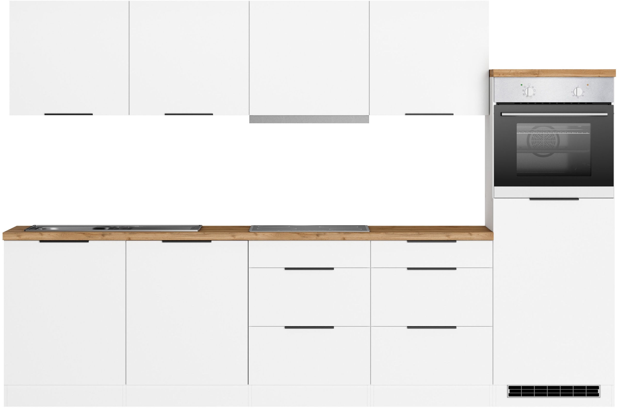 KOCHSTATION Küchenzeile »KS-Lagos2, Küche Komplettset, Breite 300cm«, wahlw günstig online kaufen