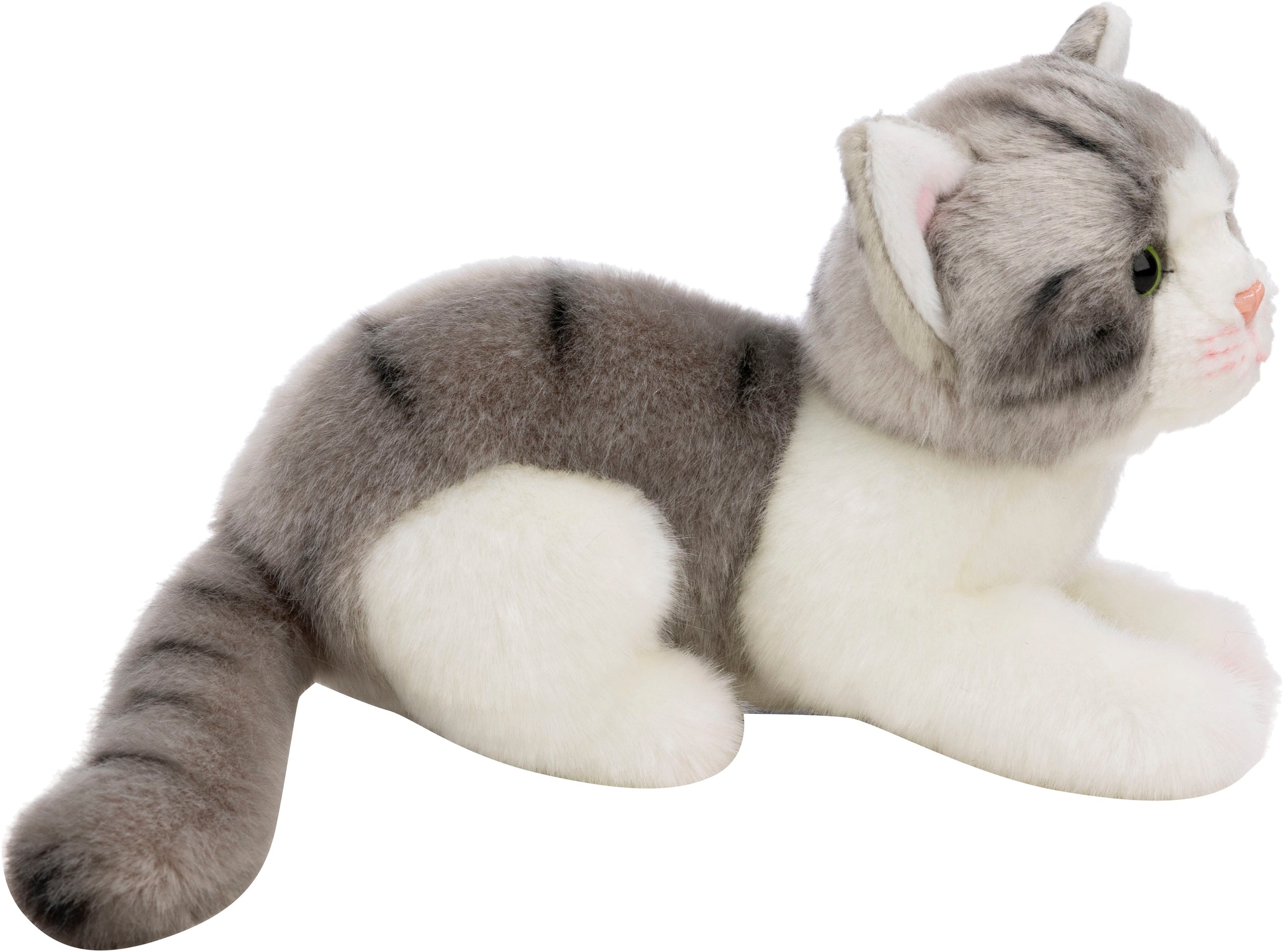 Nici Kuscheltier »Lifelike, Katze, 20 cm«, enthält recyceltes Material (Global Recycled Standard)