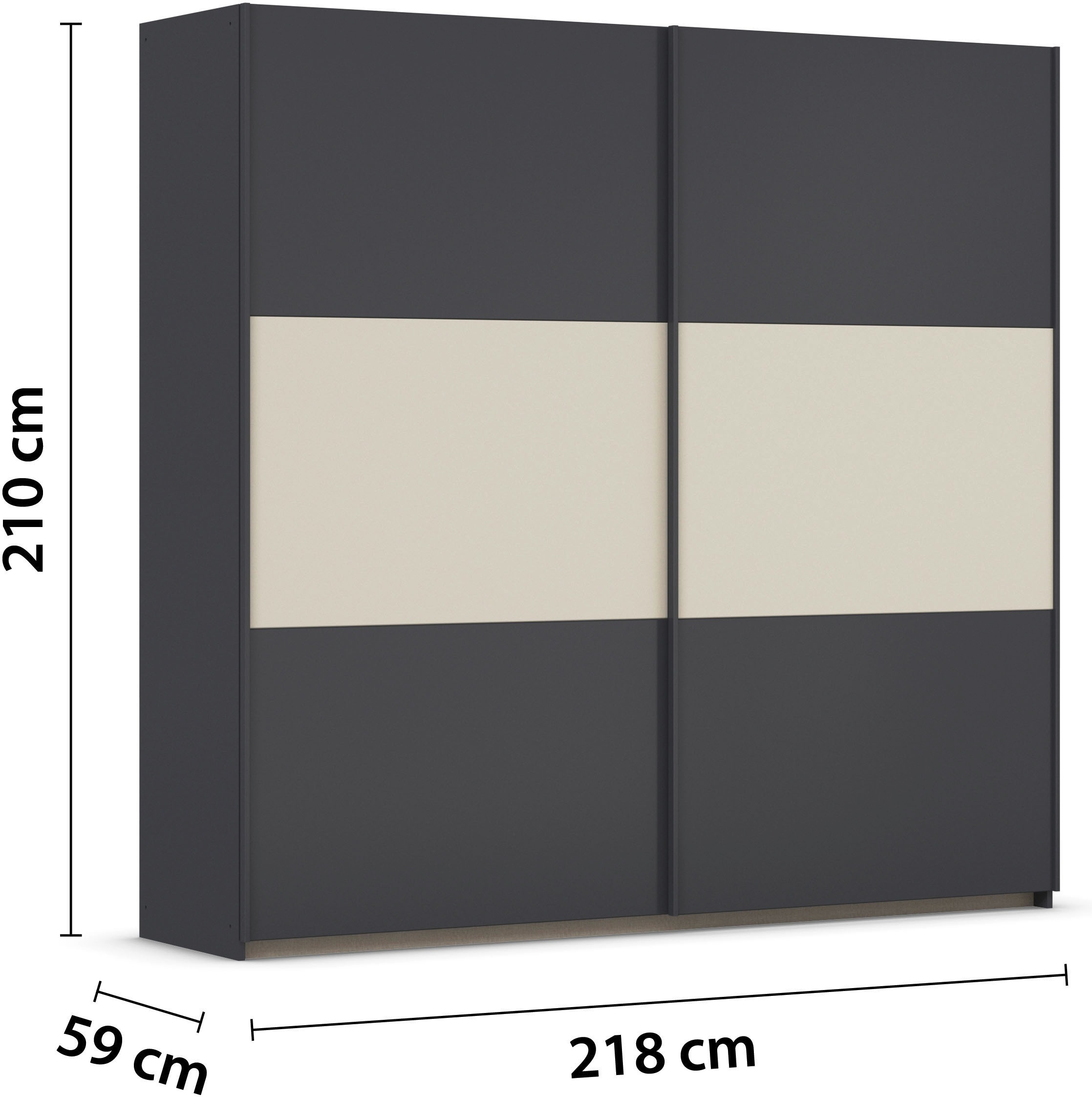 rauch Schwebetürenschrank »Kleiderschrank Schrank Garderobe Garderobenschrank Wäscheschrank NEO«, (in 3 verschiedenen Ausstattungen BASIC/CLASSIC/PREMIUM), mit großzügigem Stauraum und vielfältigen Farbkombinationen