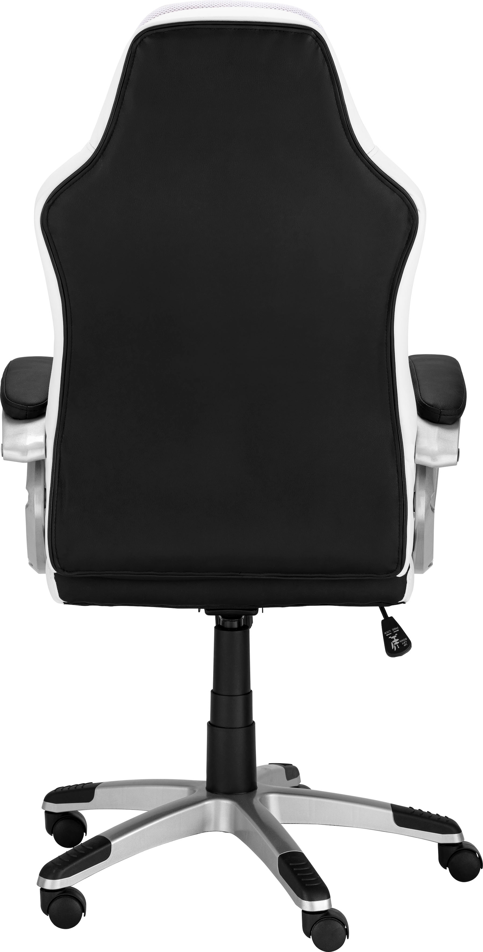 4. Bild von INOSIGN Gaming-Stuhl »Niro«, 1 St., Kunstleder, mit Stützkissen am Rücken, Sitzhöhe 42-52 cm