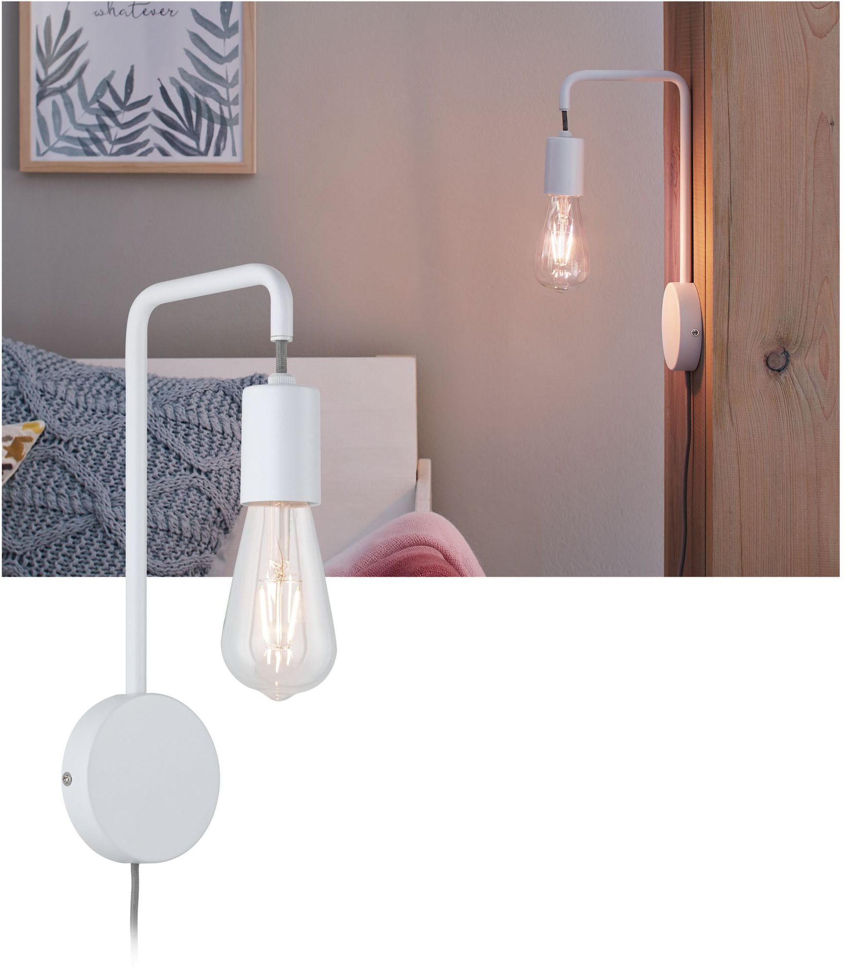 Paulmann LED Wandleuchte »Calvani«, 1 flammig, Leuchtmittel E27   ohne Leuc günstig online kaufen