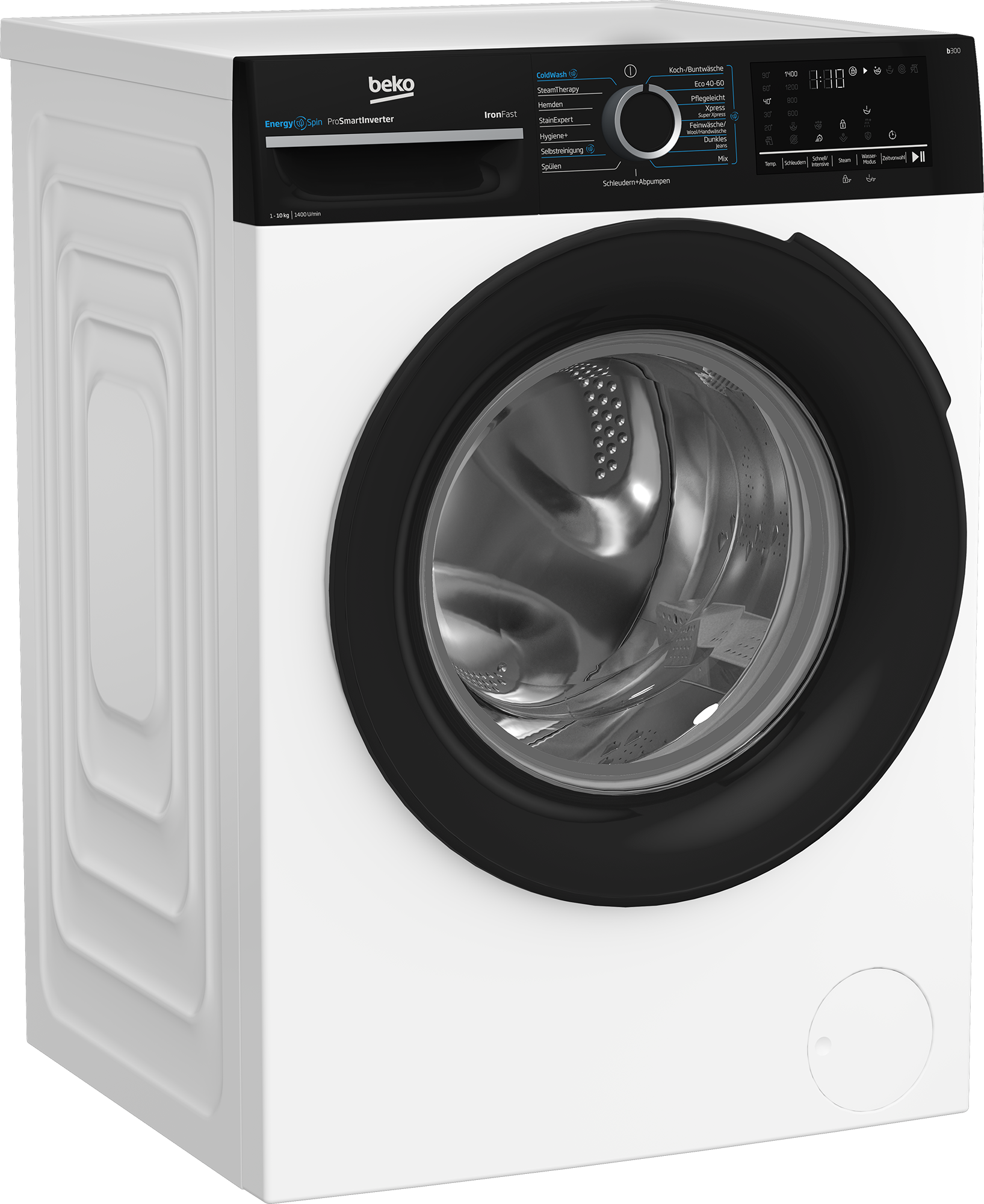 BEKO Waschmaschine »BM3WFU41041W«, 10 kg, 1400 U/min, Waschen mit EnergySpin: Bis zu 35 % Energie sparen – nicht nur in Eco