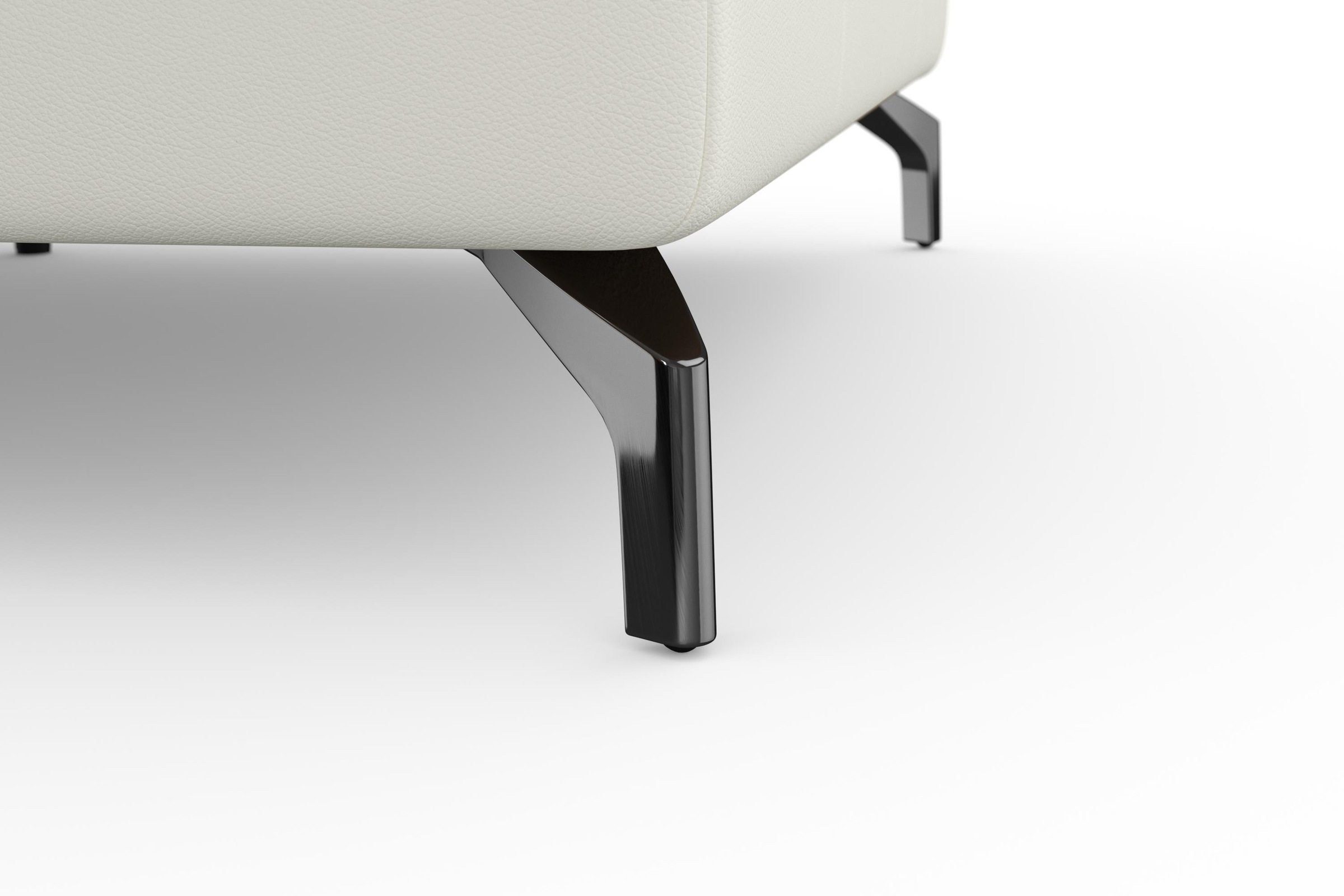 sit&more Ecksofa »Bendigo L-Form«, inklusive Sitztiefenverstellung, Bodenfreiheit 12 cm, in 2 Fußfarben