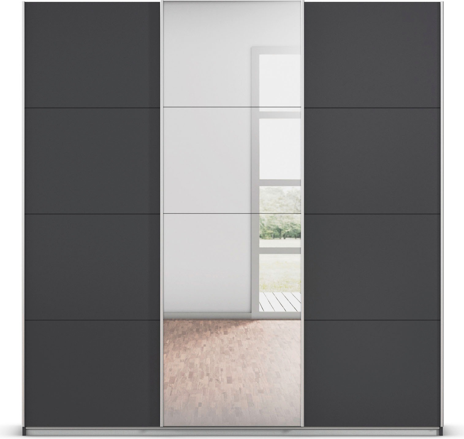 rauch Schwebetürenschrank »Kleiderschrank Schrank OTTO´S CHOICE Garderobe AGORDO«, (in zwei Griff-Farben), Top Innenausstattung, in 4 Breiten und 2 Höhen MADE IN GERMANY
