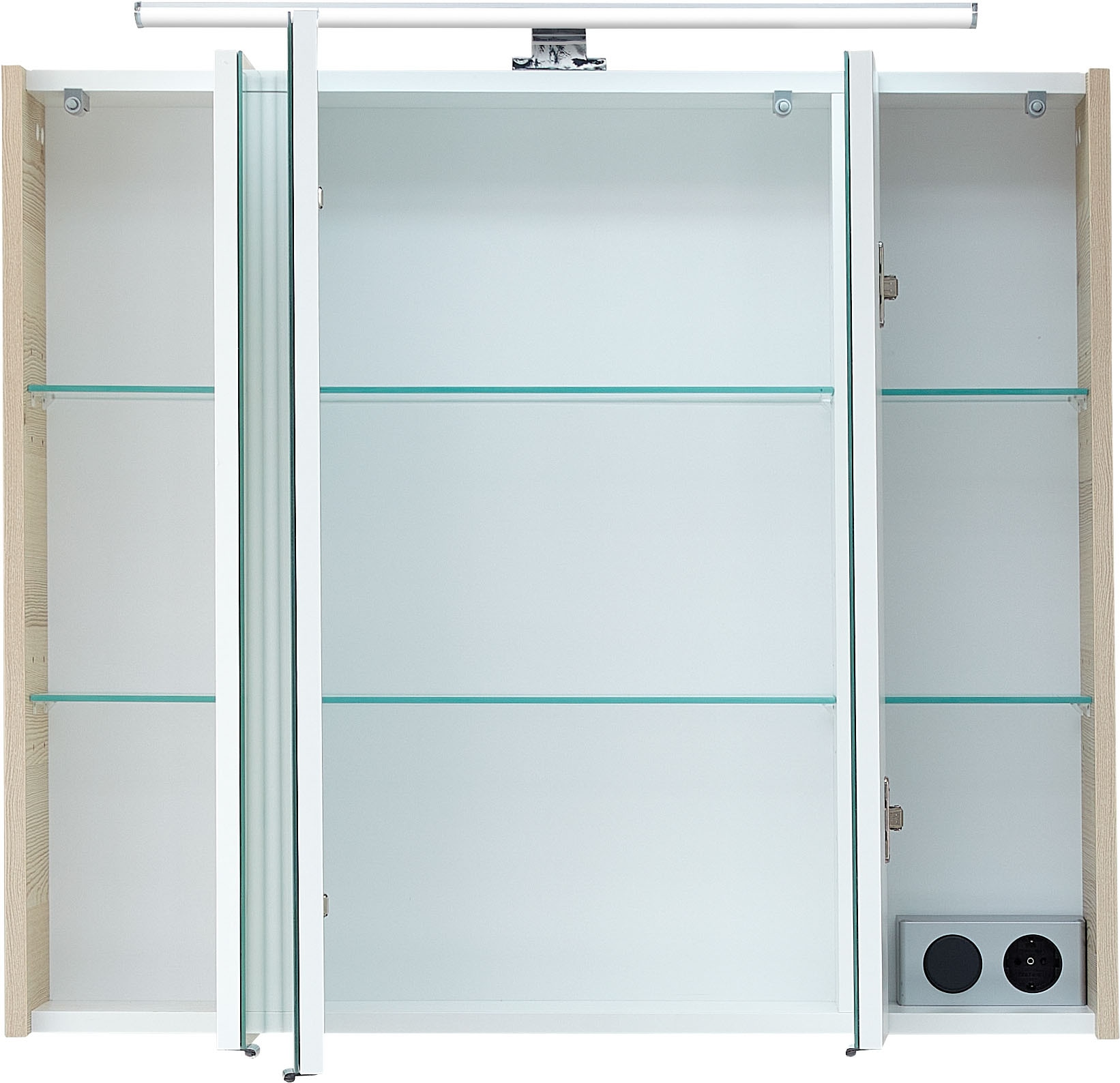 Saphir Badmöbel-Set »Mineralmarmor-Waschisch, Waschtischunterschrank und Spiegelschrank« 3 Stk. tlg.