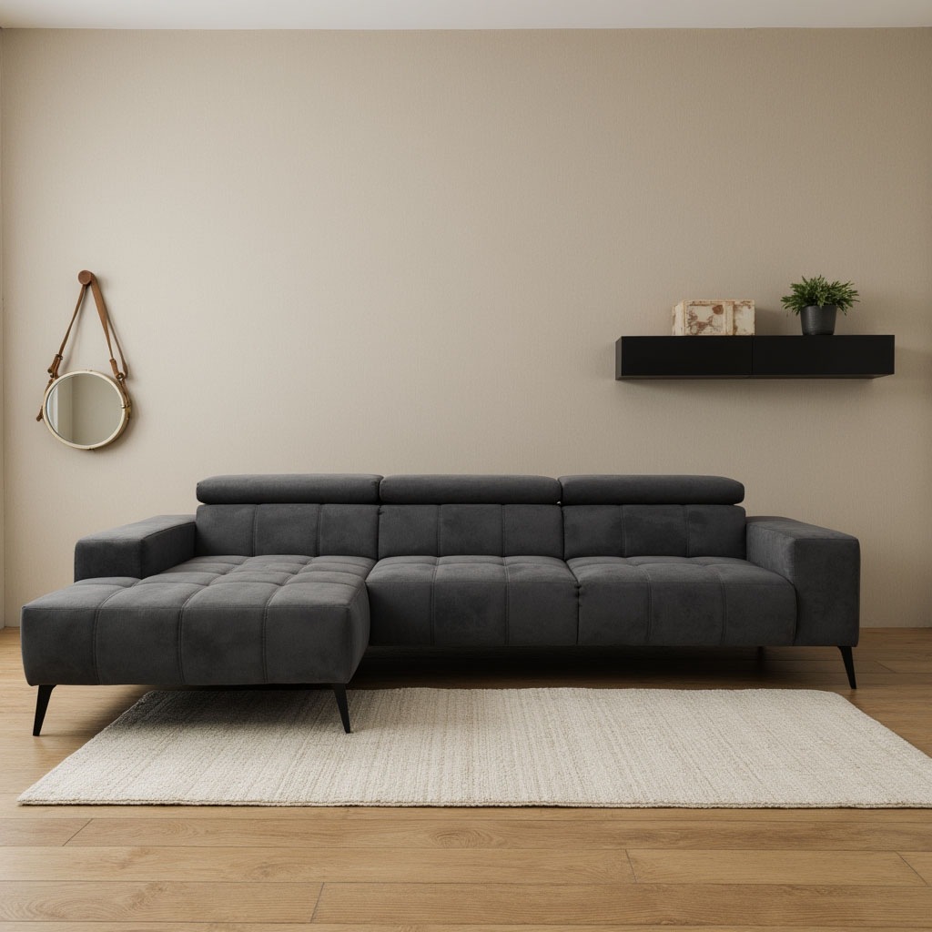 DOMO collection Ecksofa "Trento L-Form, mit Kufenfuß oder Einzelfuß", wahlw günstig online kaufen