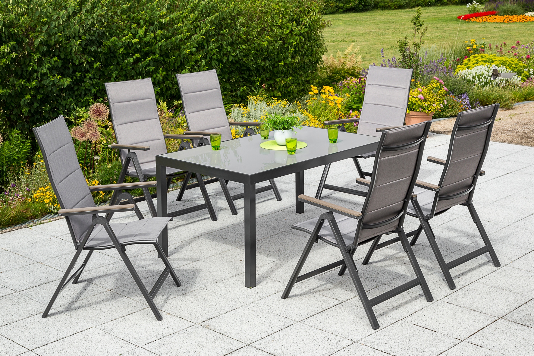 MERXX Garten-Essgruppe »»Trivero«« Set, 5-fach verstellbare Rückenlehne, ge günstig online kaufen
