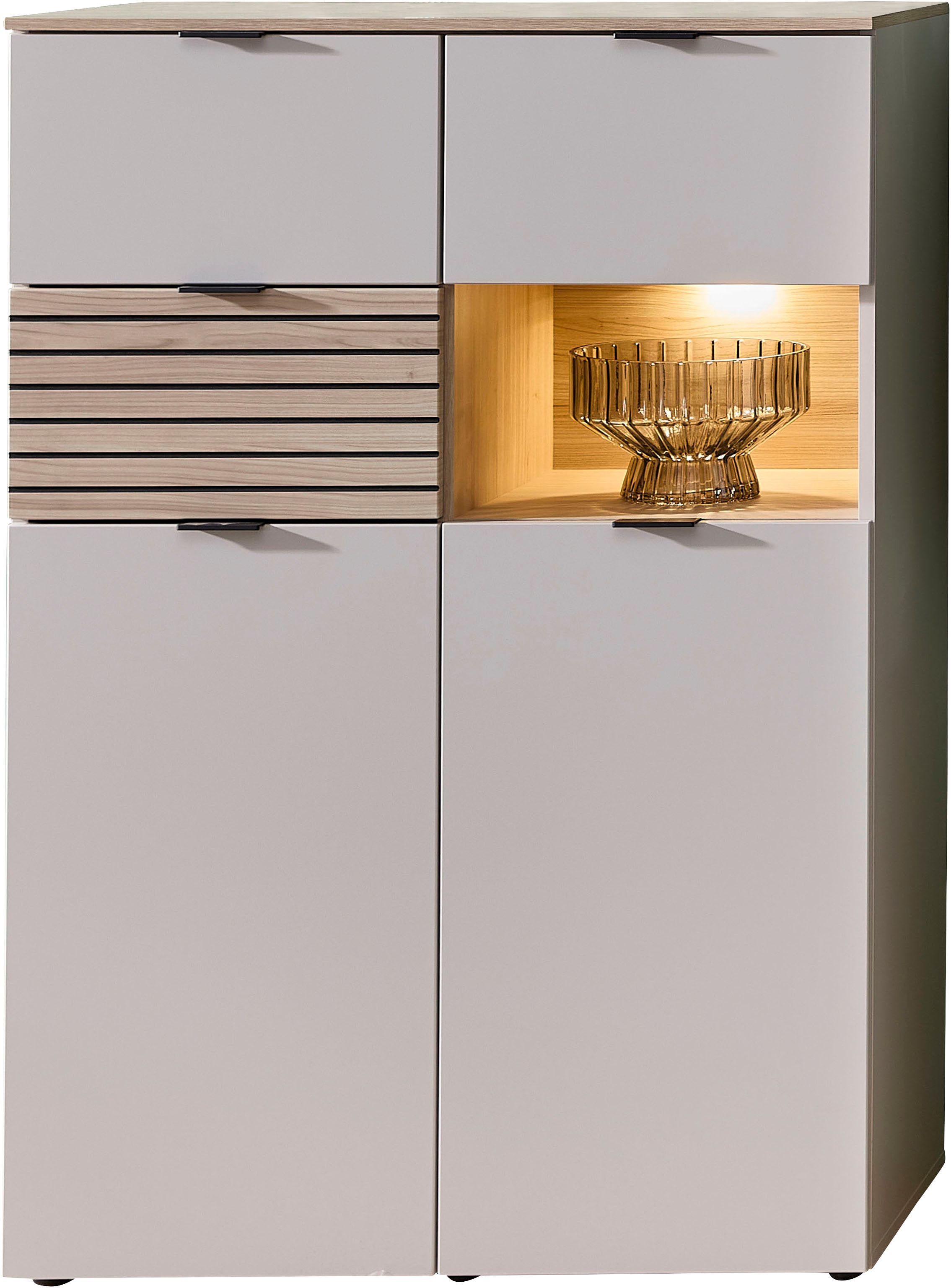 Innostyle Highboard »INA Highboard, 125 x 125 x 45 cm (B/H/T)« 1 Stk. tlg.