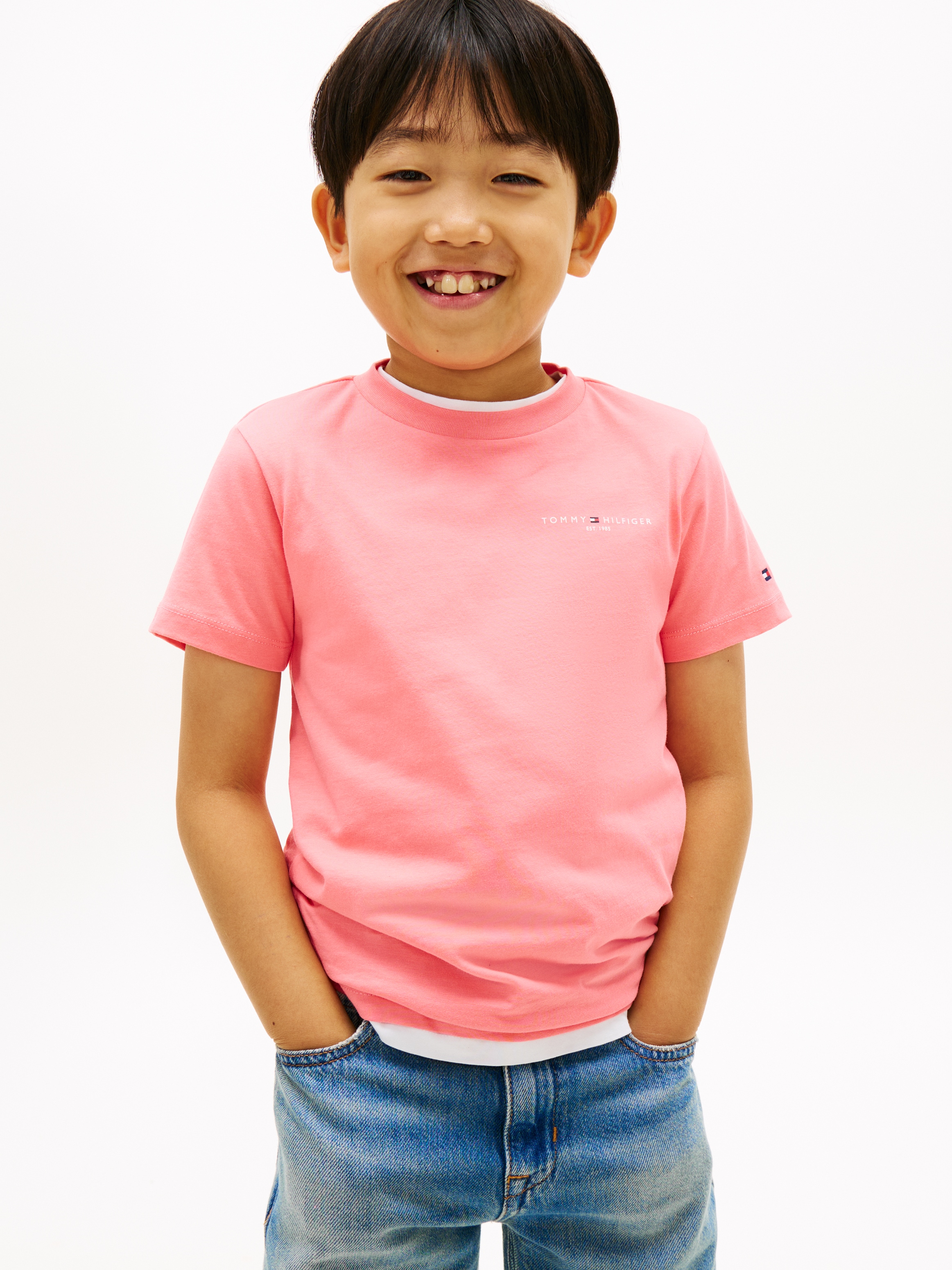 Tommy Hilfiger T-Shirt »MINI CORP T-SHIRT« Kinder bis 16 Jahre, Rundhals