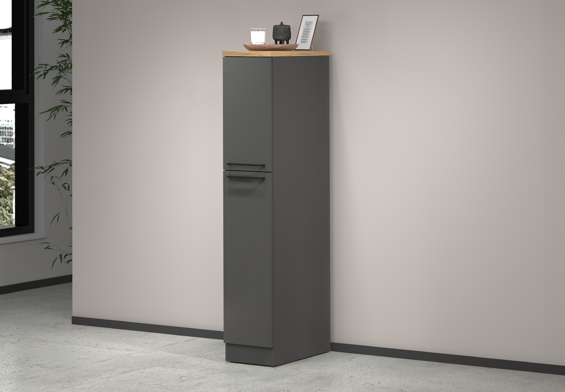 KOCHSTATION Apothekerschrank »KS-Sole« Breite 30 cm, 2 Auszüge, 4 Fächer