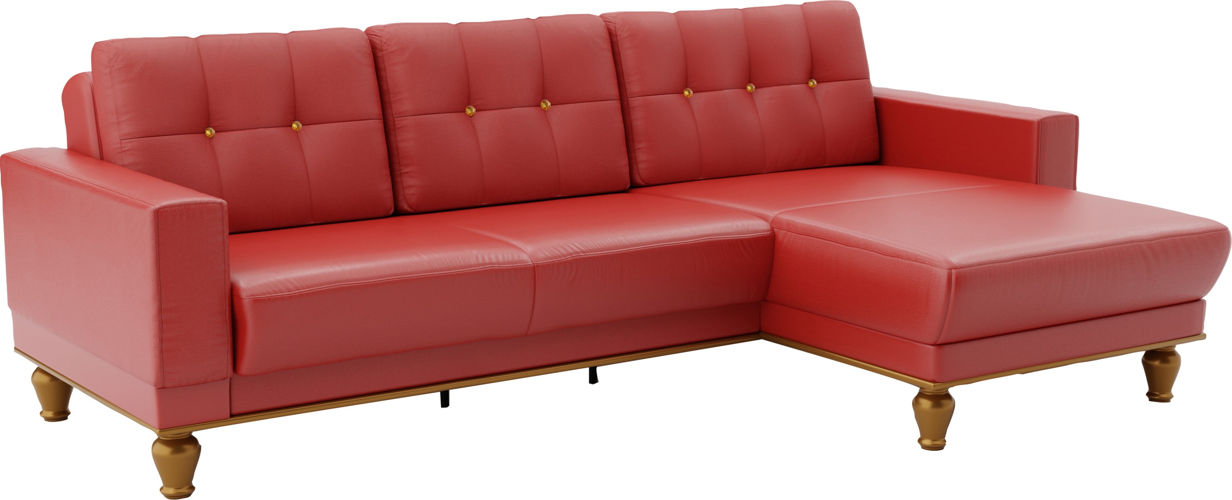 sit&more Ecksofa »Orient 5 L-Form«, mit Strass-Stein, wahlweise mit Bettfunktion und Bettkasten