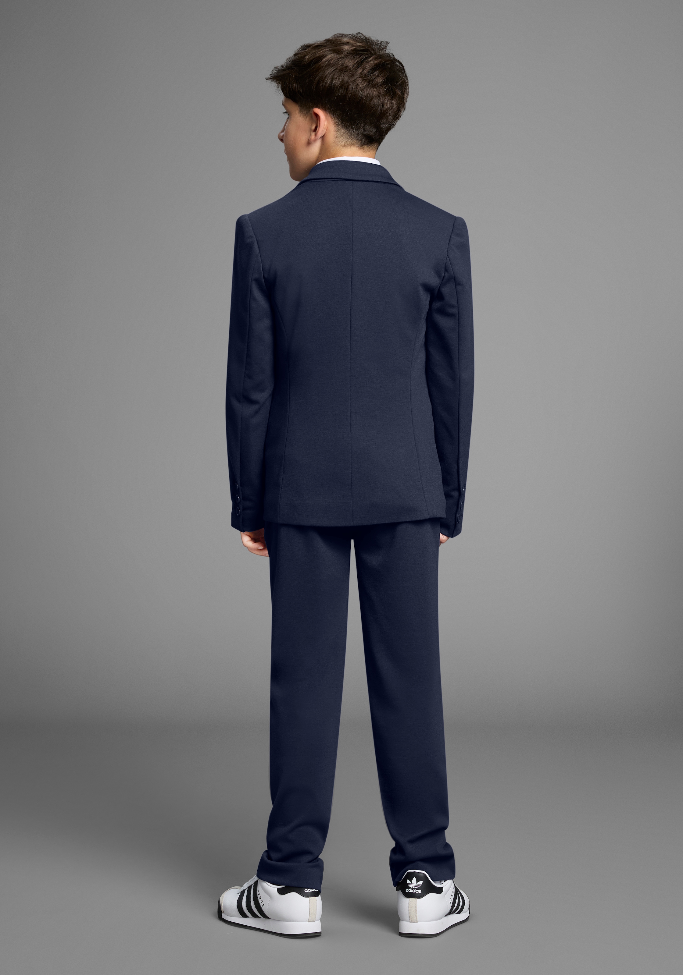 Bruno Banani Anzug »2tlg. Jersey Anzug für Jungen« Set, Sakko & Hose, 2 tlg. Basic Für jeden Anlass passend. Eleganter Jersey Anzug für TEENS
