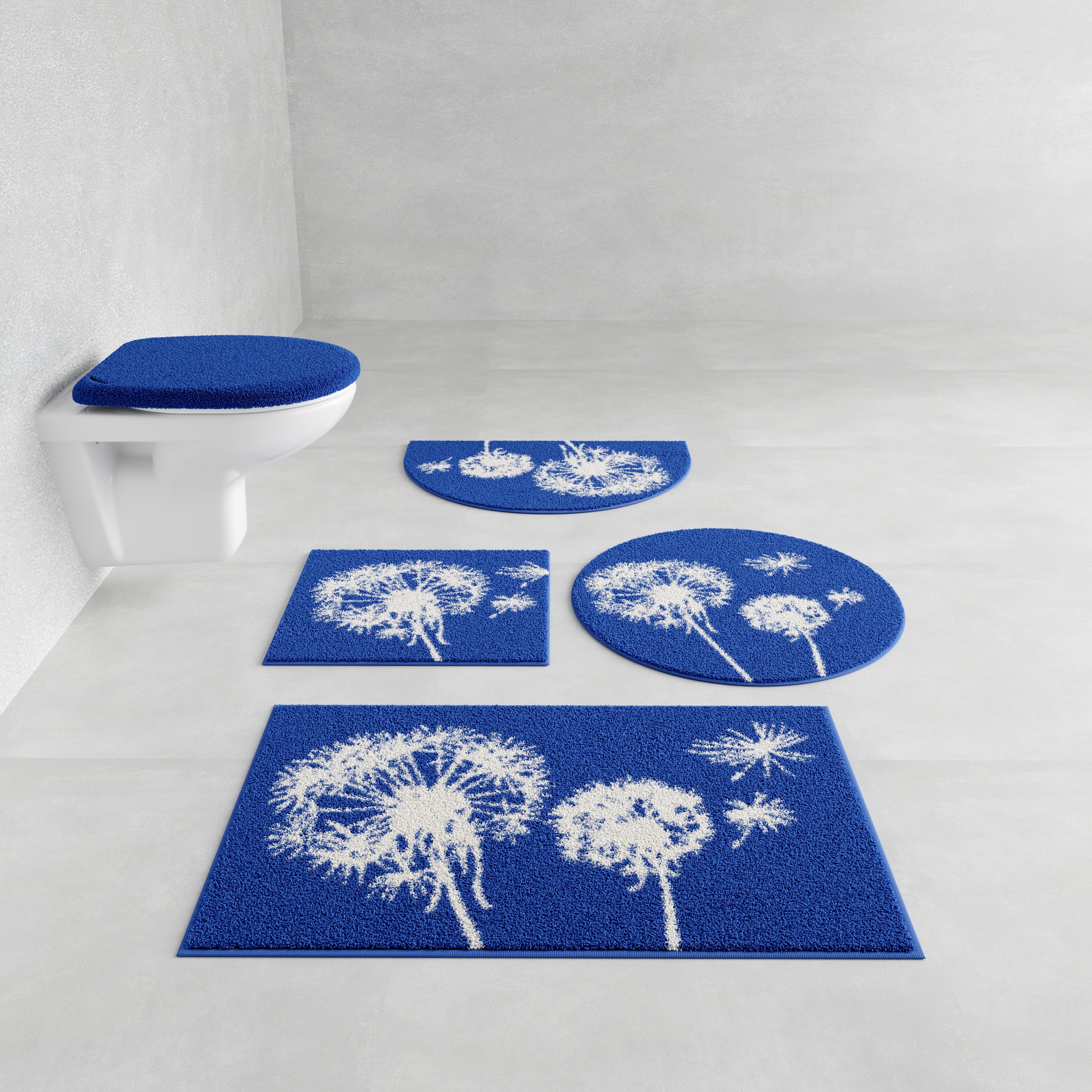 Grund Badematte »Pusteblume, Badvorleger, Badezimmer Teppich, sehr weich« H günstig online kaufen