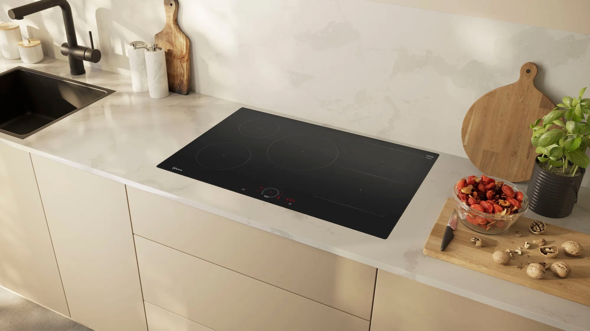 NEFF Induktions-Kochfeld von SCHOTT CERAN® »T58PHW1L0«, mit virtueller Twist Touch® Bedienung